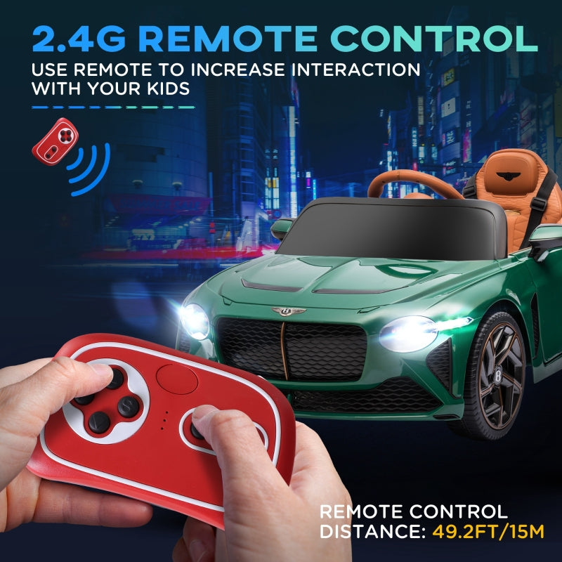 Bentley Bacalar 12V Electric Car with Remote Control, Green