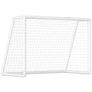 Football Goal with Sturdy Net and Plastic Frame, 180x92x124cm, White