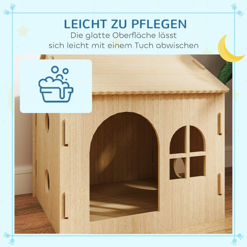 Indoor Dog/Cat House, Cute Design, MDF