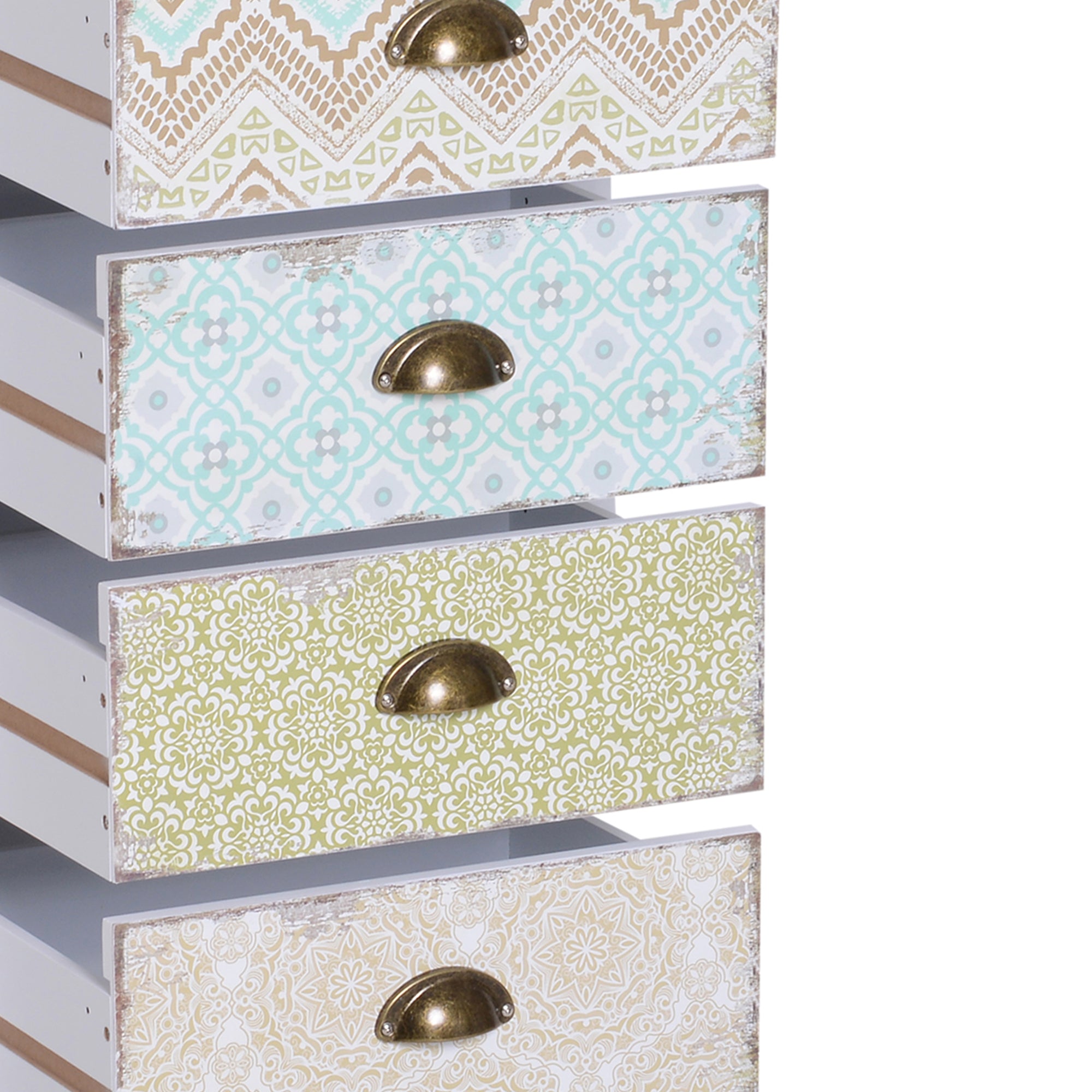 Chest of Drawers, 5 Drawers Anti-Tip, Colorful