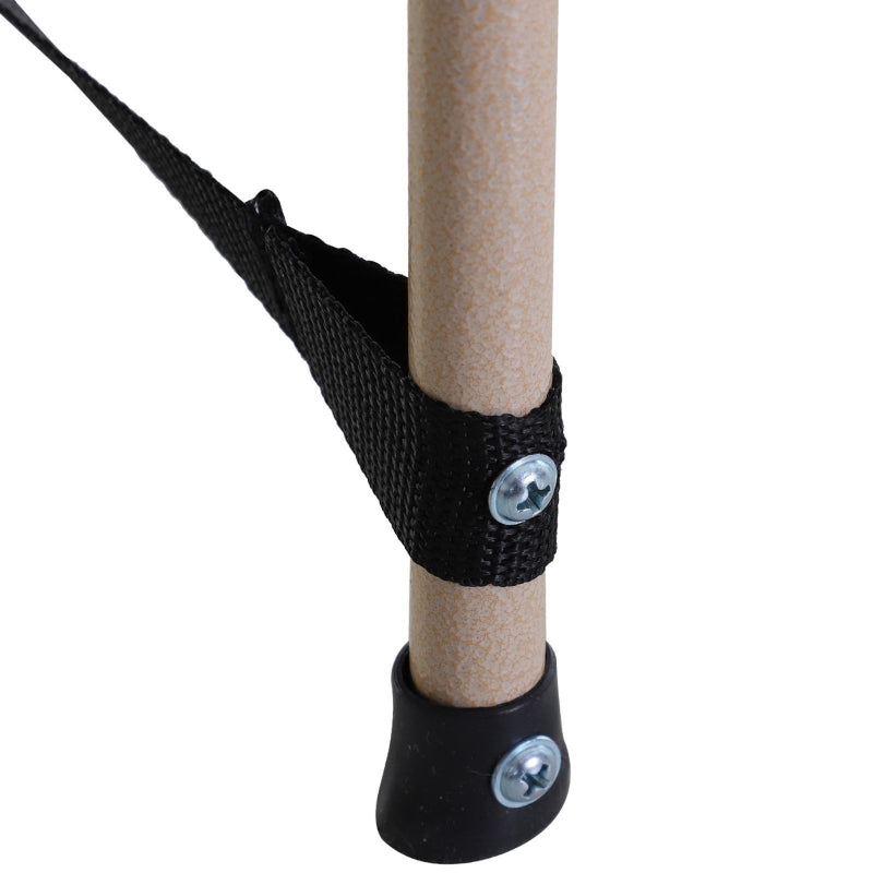 Camping Cot Single Portable Steel Frame, Grey