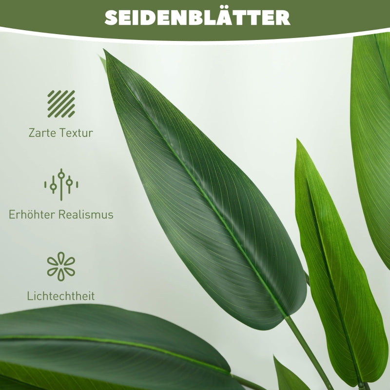 Artificial Bird of Paradise Plant, 110cm, Plastic