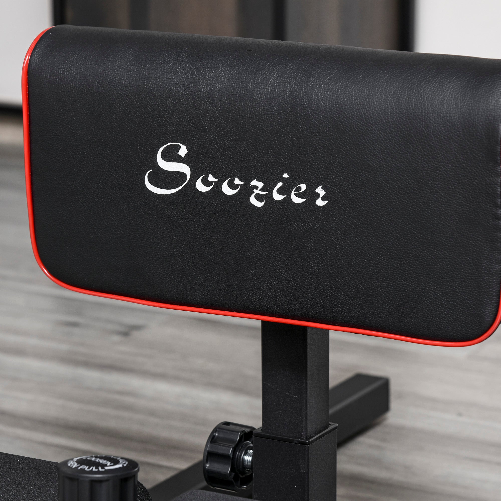 Sissy Squat Trainer, 3-in-1 Adjustable, Steel Black