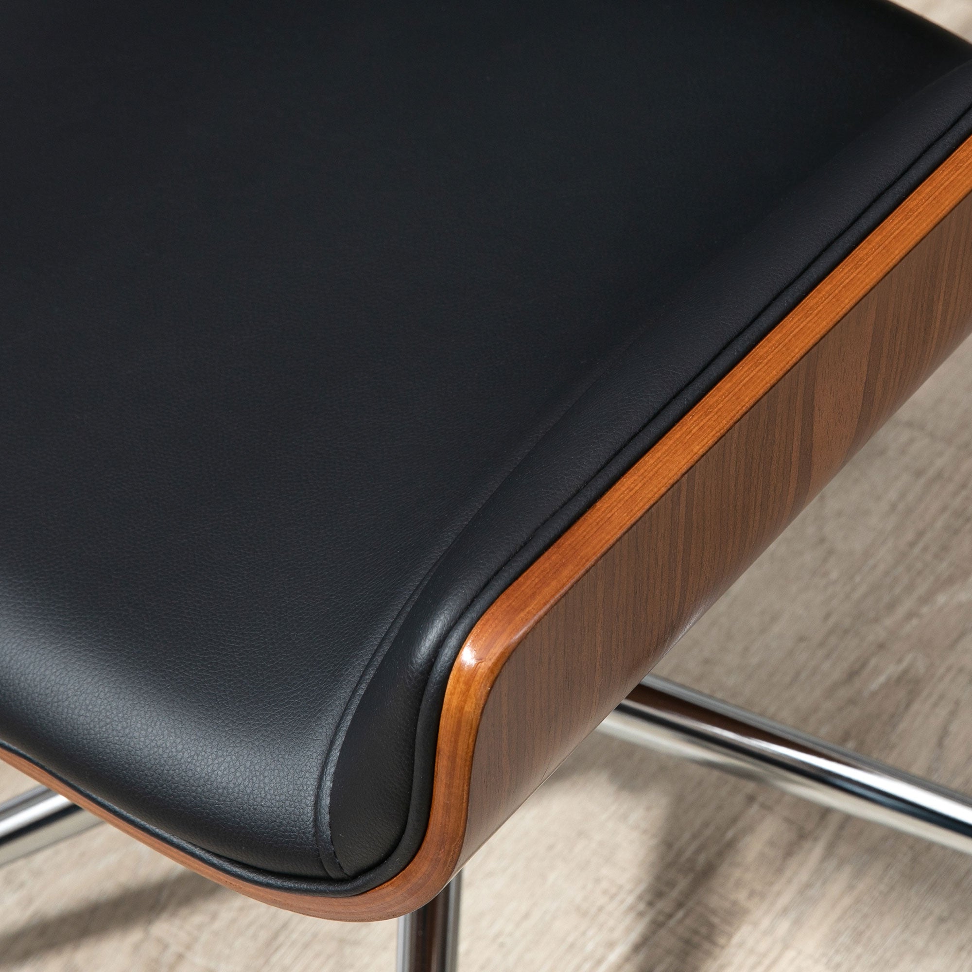 Vinsetto Office Chair, Height-Adjustable Swivel Tilt, Black