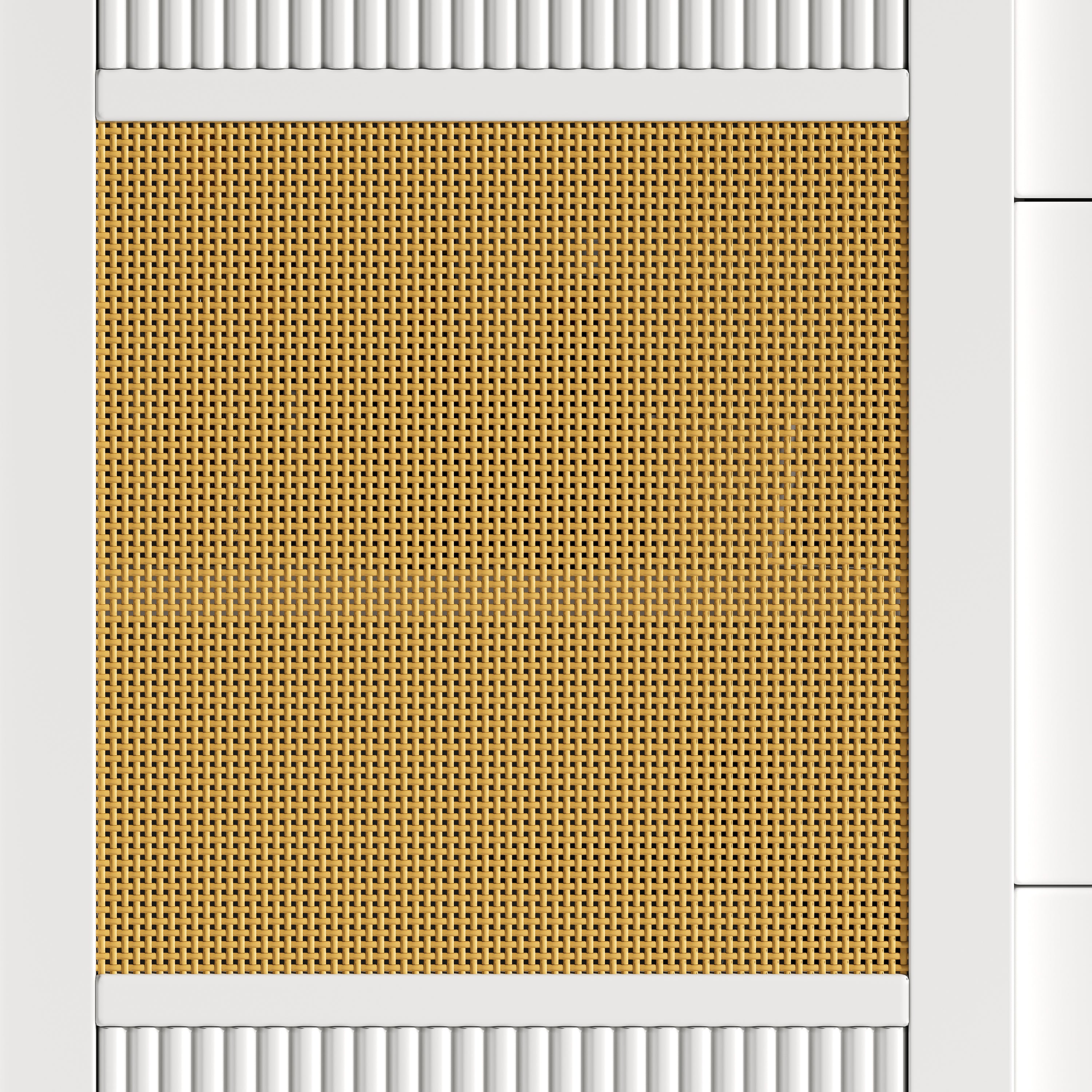 Kitchen Island Extendable with Wheels, Adjustable Shelves & Storage - White