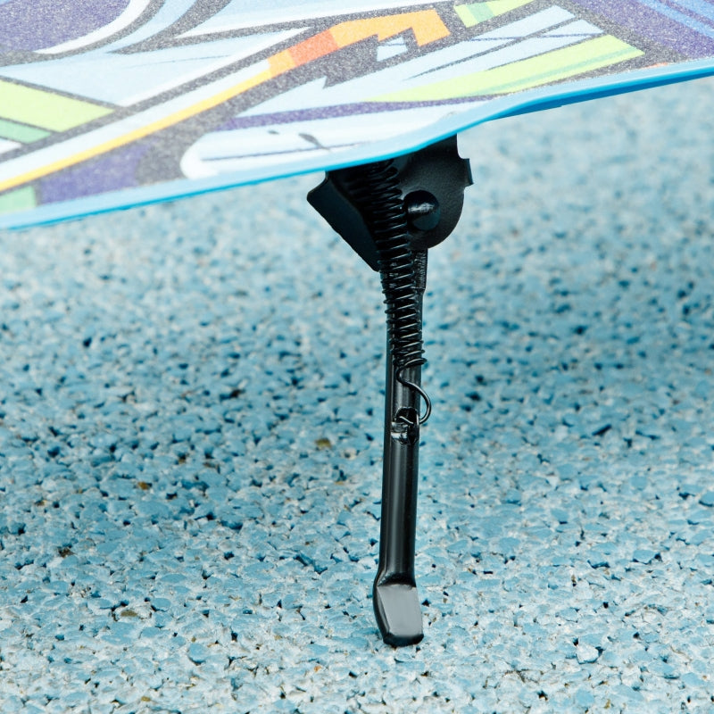 AIYAPLAY Children's Scooter, Foldable with Adjustable Handlebar, 2 Large Wheels, Rear Mudguard Brake, Blue