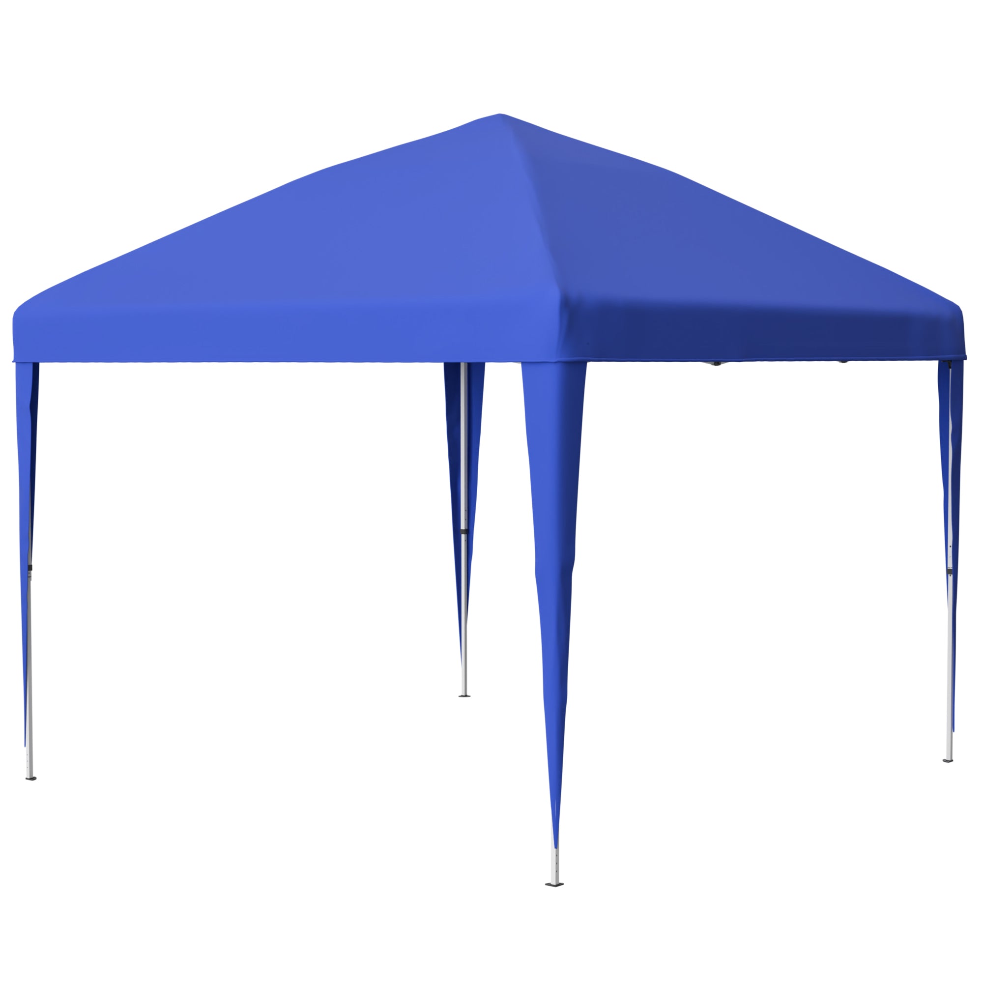 3x3m Pop-up Gazebo, Height-Adjustable Folding Garden Gazebo with 4 Sandbags & Carrying Bag, Blue