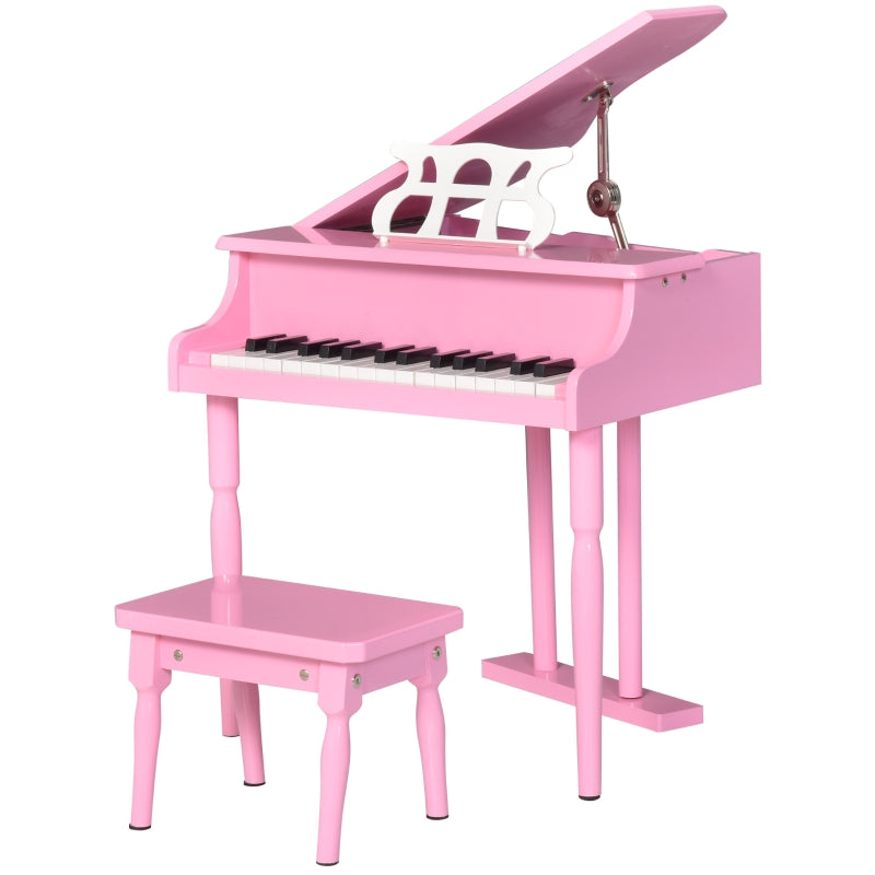 Kids Piano 30 Keys Mini with Music Stand and Bench Toy