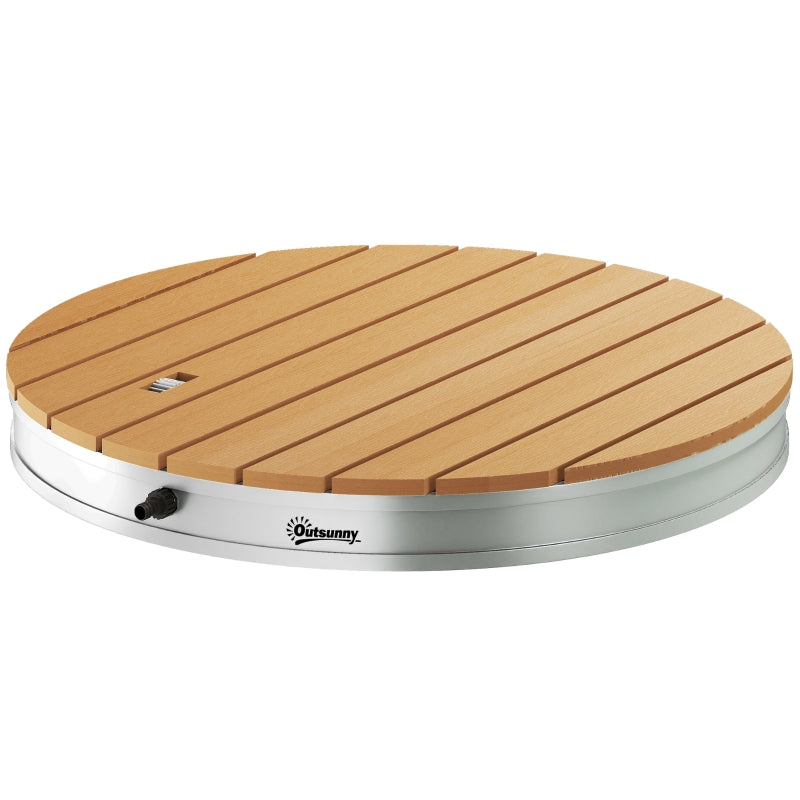 Floor Shower, Adjustable Fountain Height, Aluminum