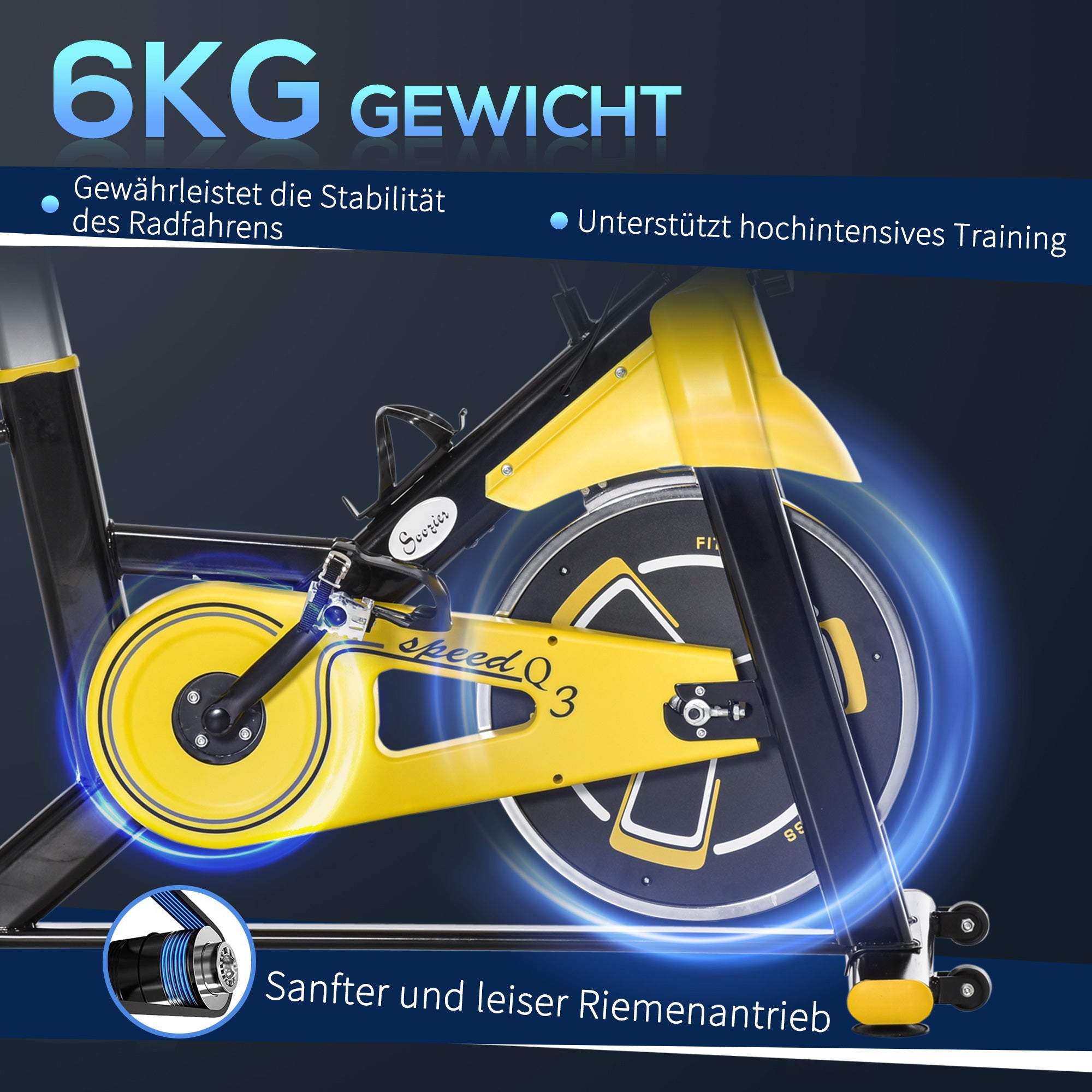 Bike Trainer, Height-Adjustable Exercise Fitness, Steel and ABS