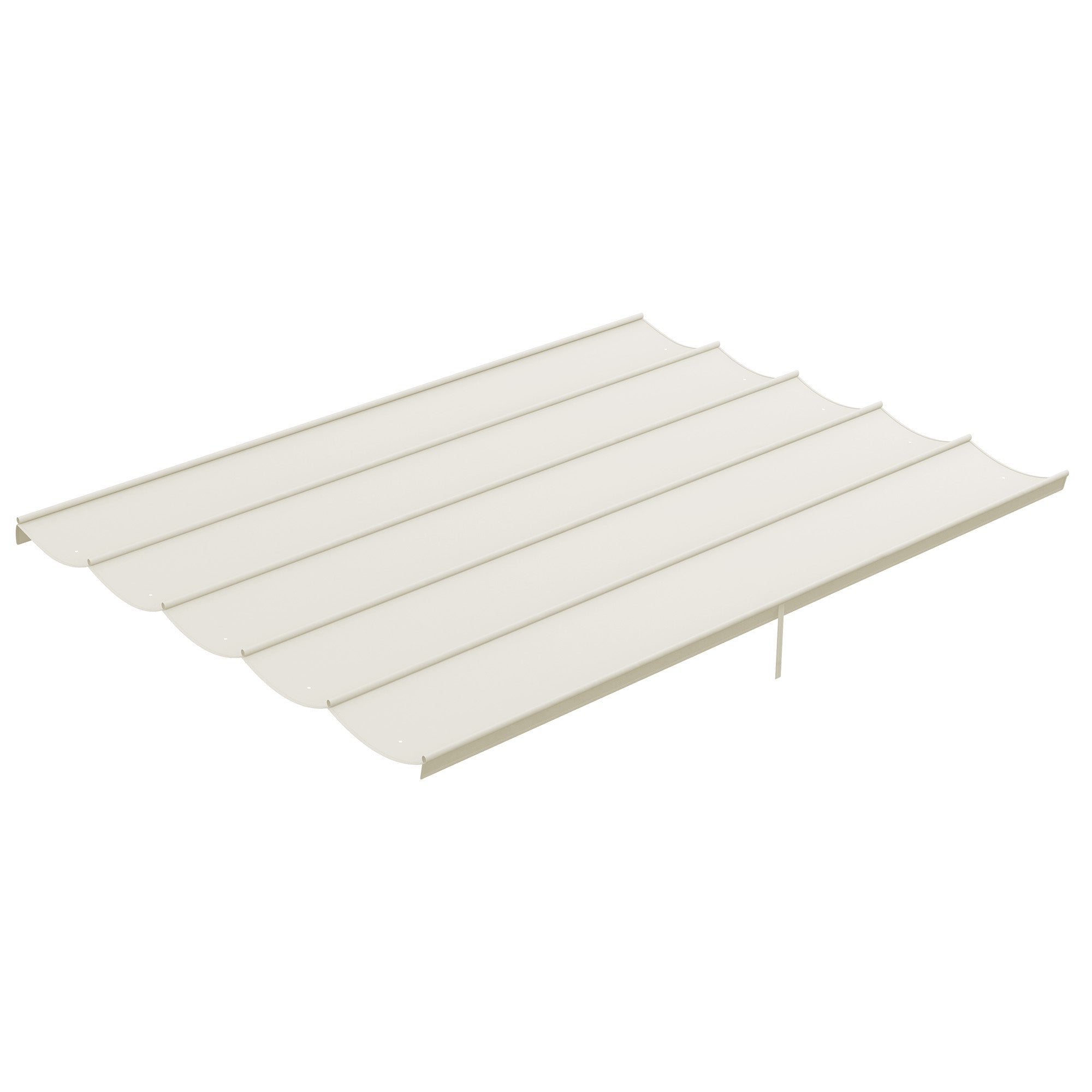 Retractable Pergola Shade Cover Replacement Canopy 4x3m Cream White