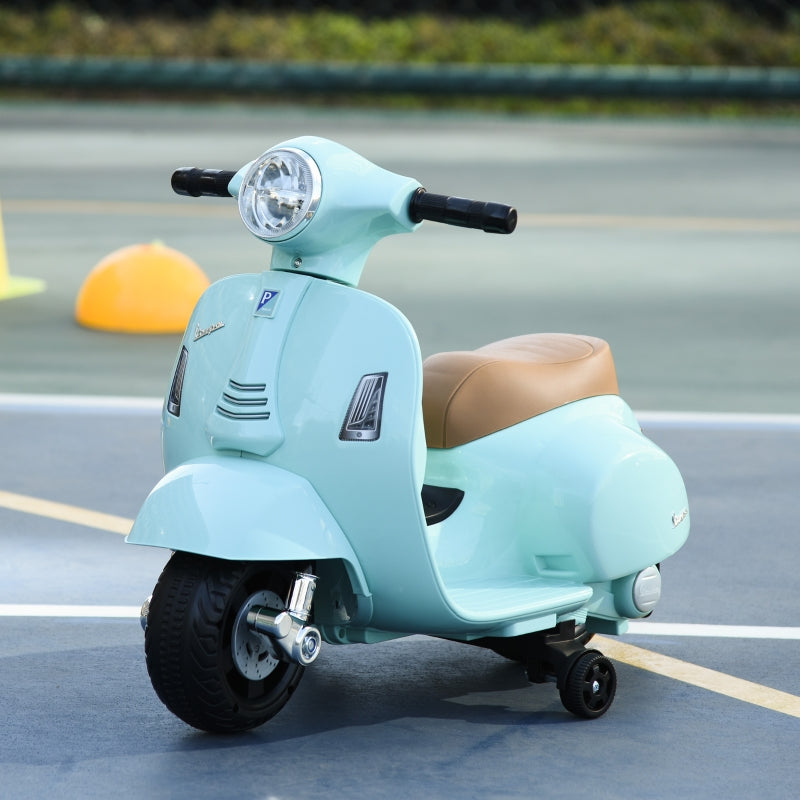 Vespa children's scooter, 1.5-3 years, metal, blue-green