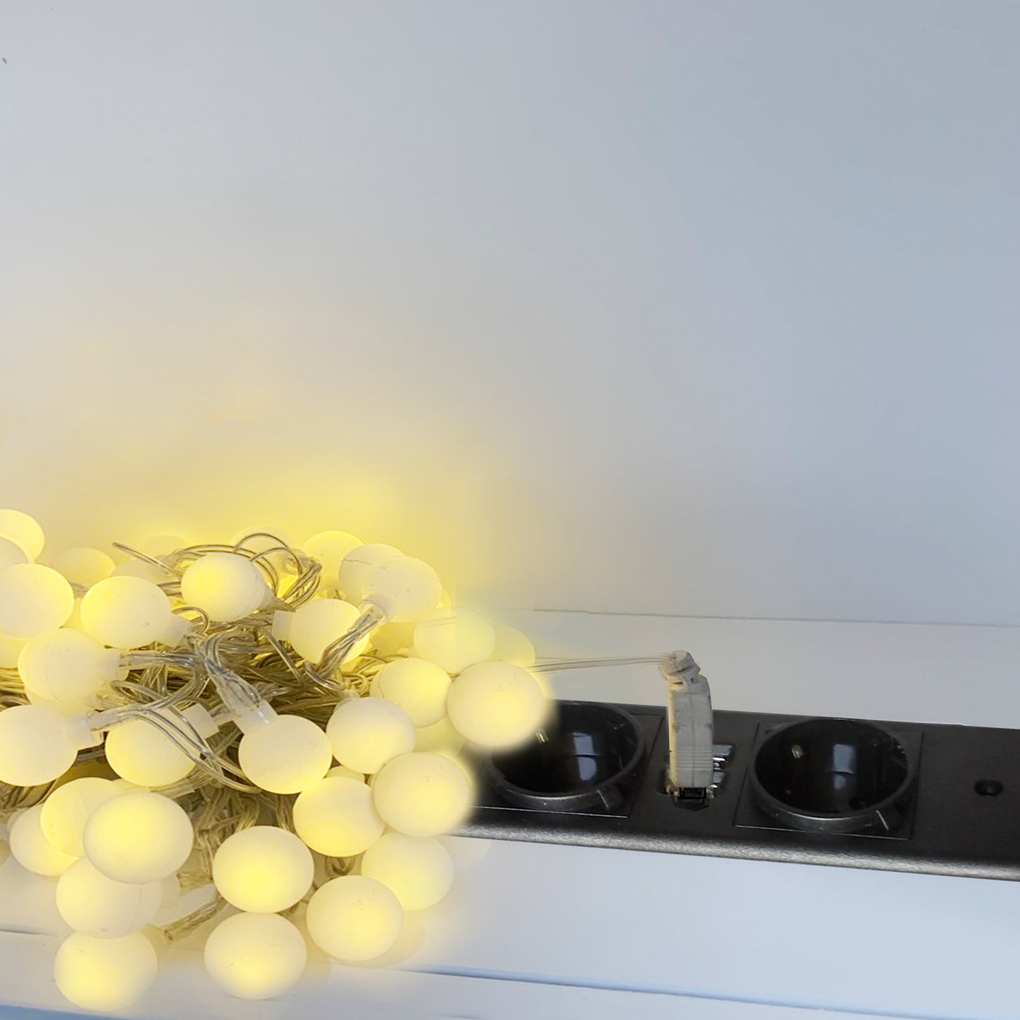 Sofa Bed with USB & Storage, Solid Wood, White