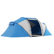Camping Tent for 4-6 People, Lightweight, Stable, Waterproof, Blue