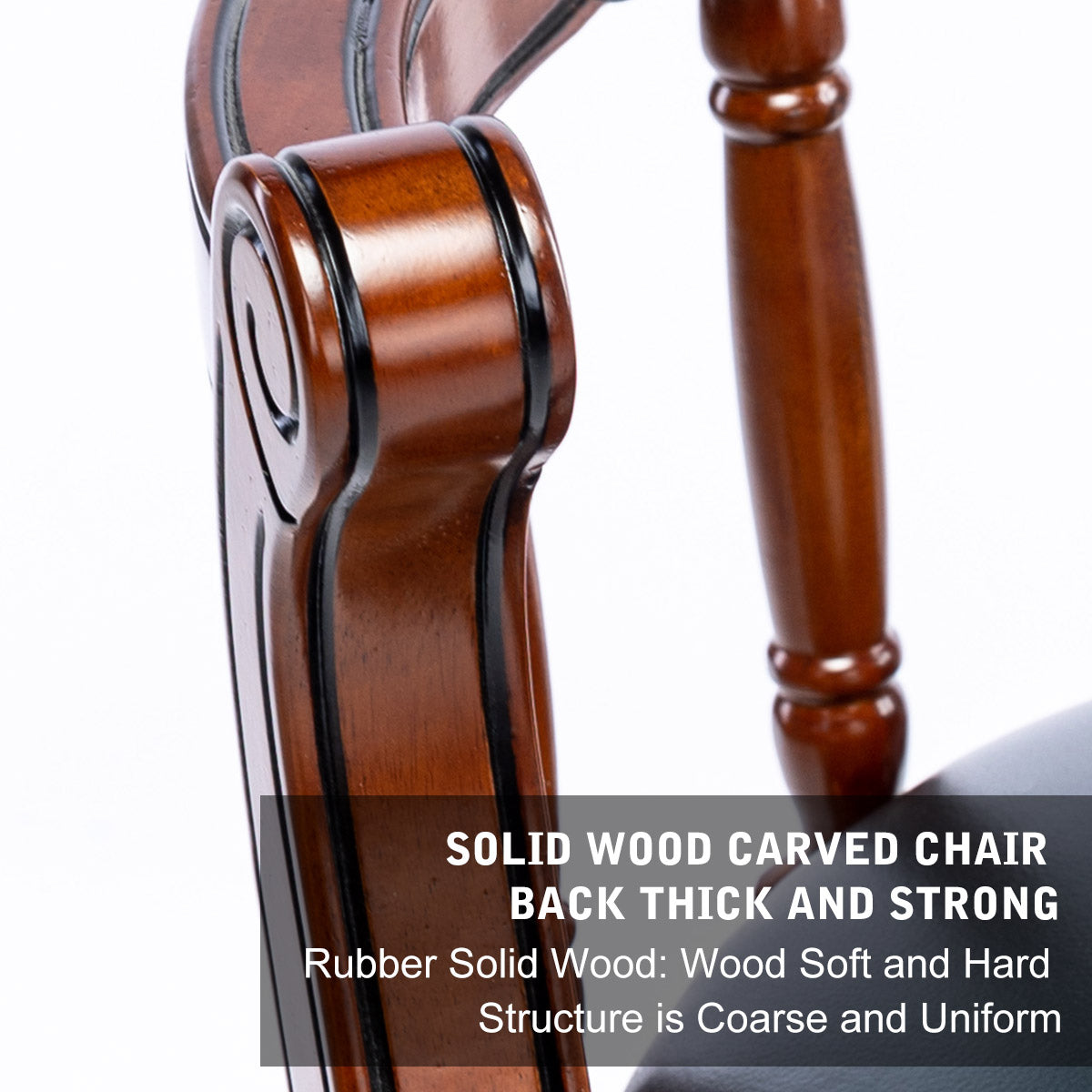 Cow Top Leather Wooden Bar Stools, 360° Swivel Back, Bar/Counter Height, Leather/Wood