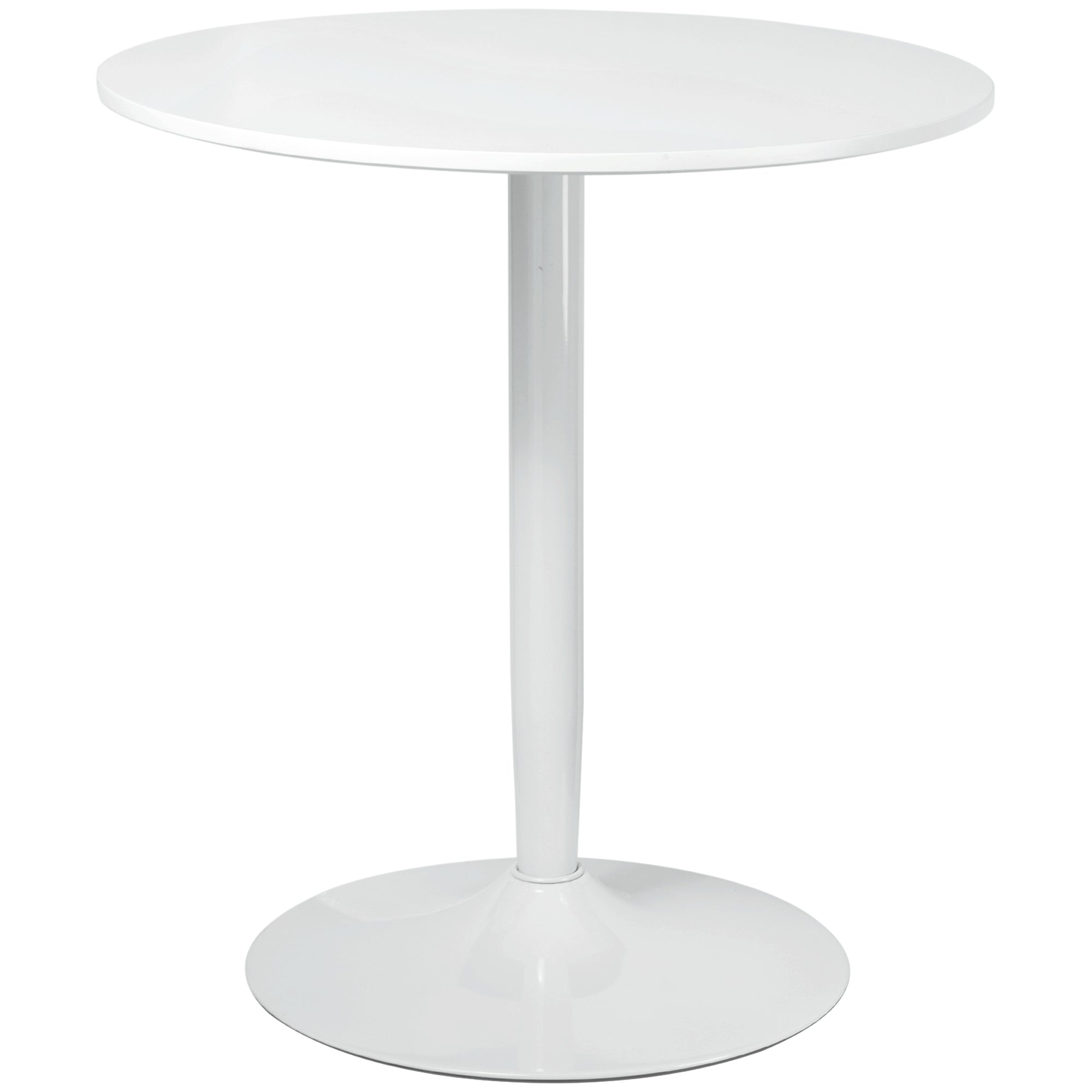 Round Dining Table, Modern Kitchen for 2, Steel