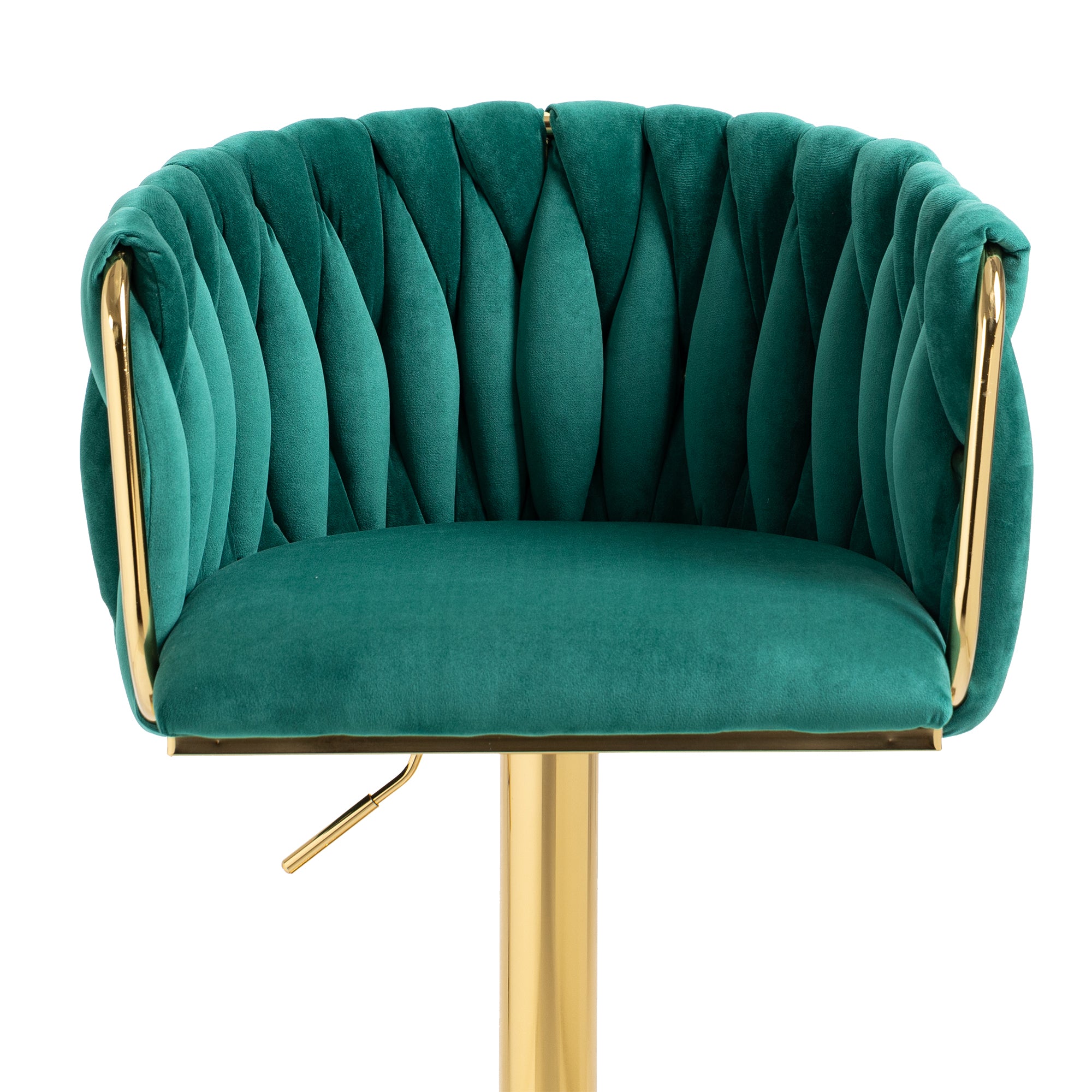 Vintage Bar Stool with Backrest & Footrest, Counter Height Dining Chair