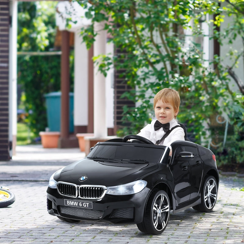 Kids Electric Ride On Car 6V Licensed BMW 6GT with Remote, Black