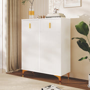 Sideboard, Adjustable Shelves with Drawers, White