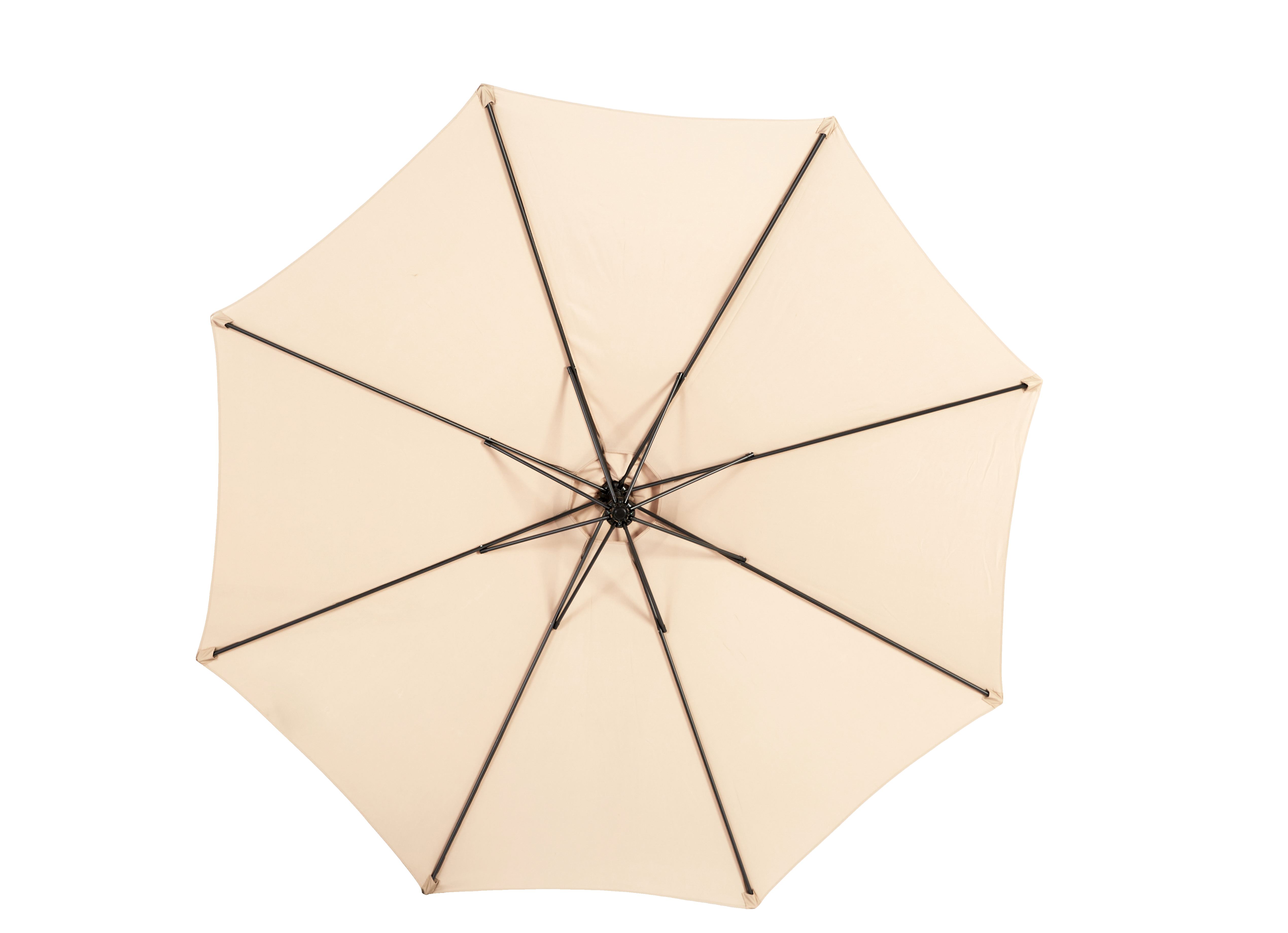 Outdoor Umbrella, 14.8 Ft Rectangular Double Sided Large with Crank, Khaki