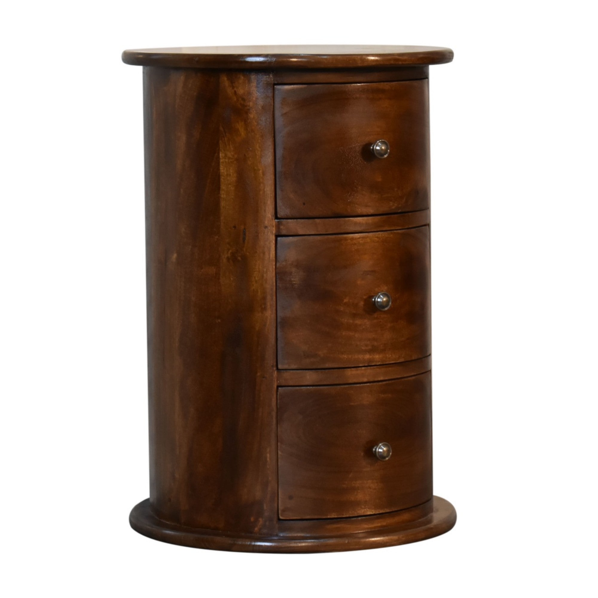 Darcy Bedside, 1 Drawer, Solid Wood Dark Brown