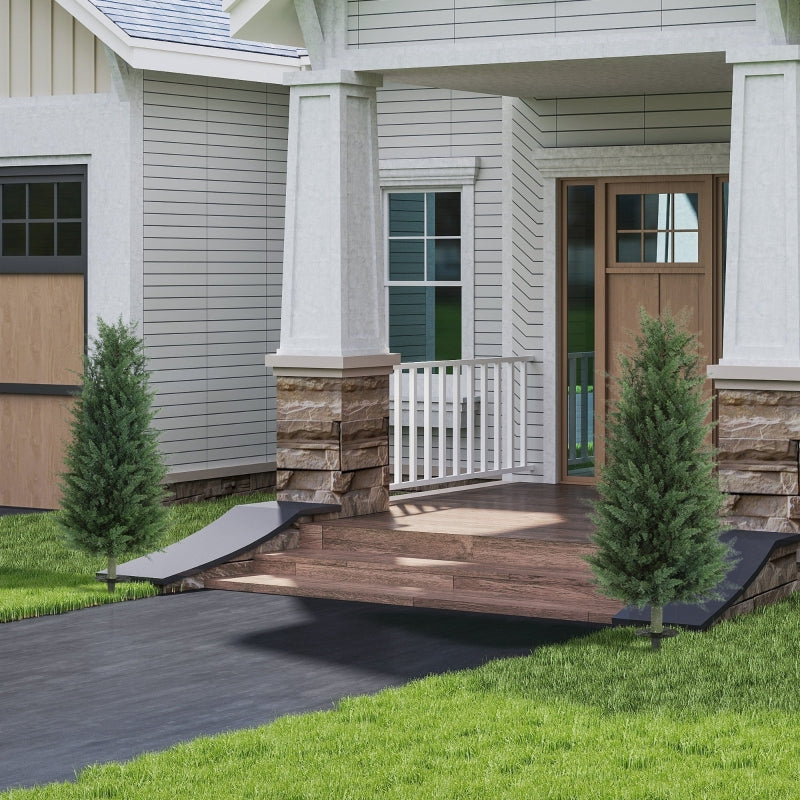 Artificial Cypress, Set of 2, 100 cm, Plastic