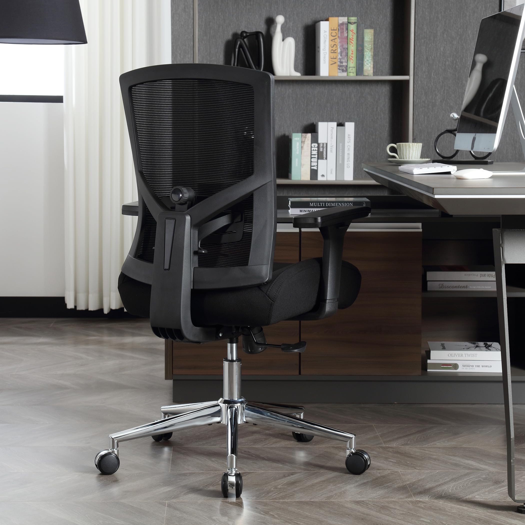 Ergonomic Office Chair, High Back 200kg Capacity 4D Armrests Lumbar Support, Mesh