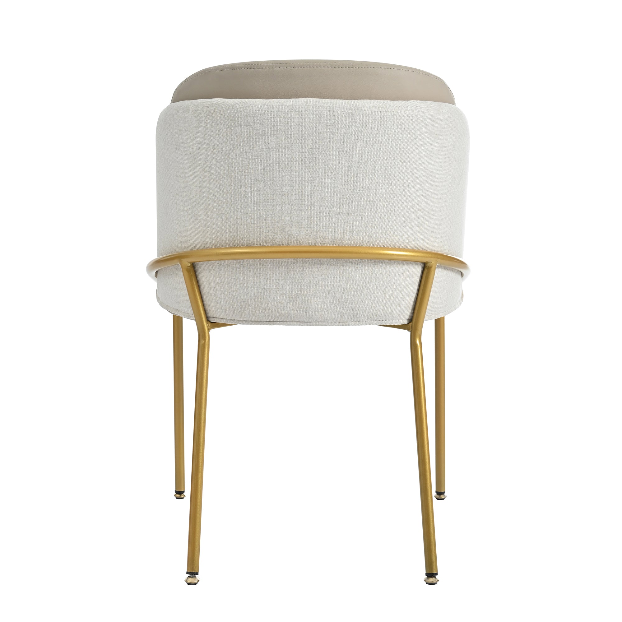 Modern Chairs 2-Pack Angled Legs Adjustable Feet, Beige