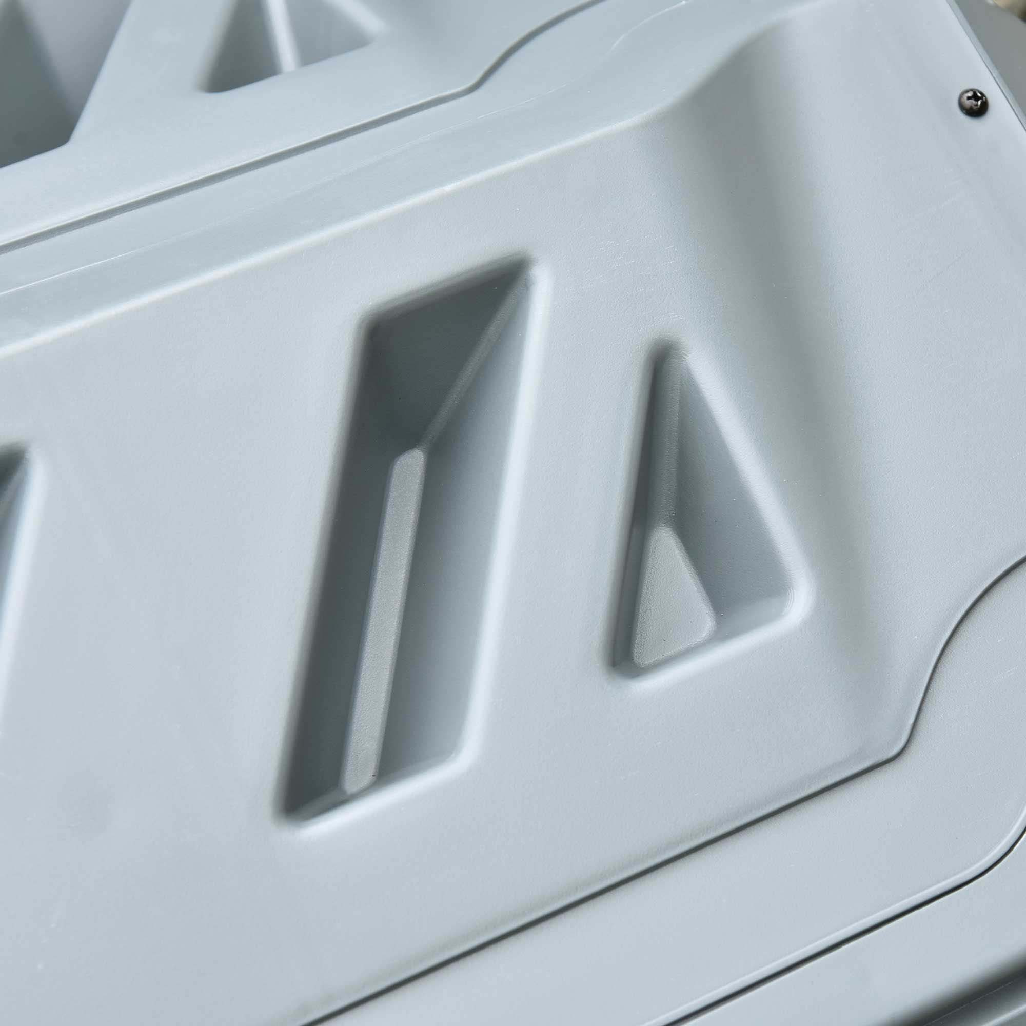 Drum Composter, 160L 2 Chambers Rotating Rapid, Grey