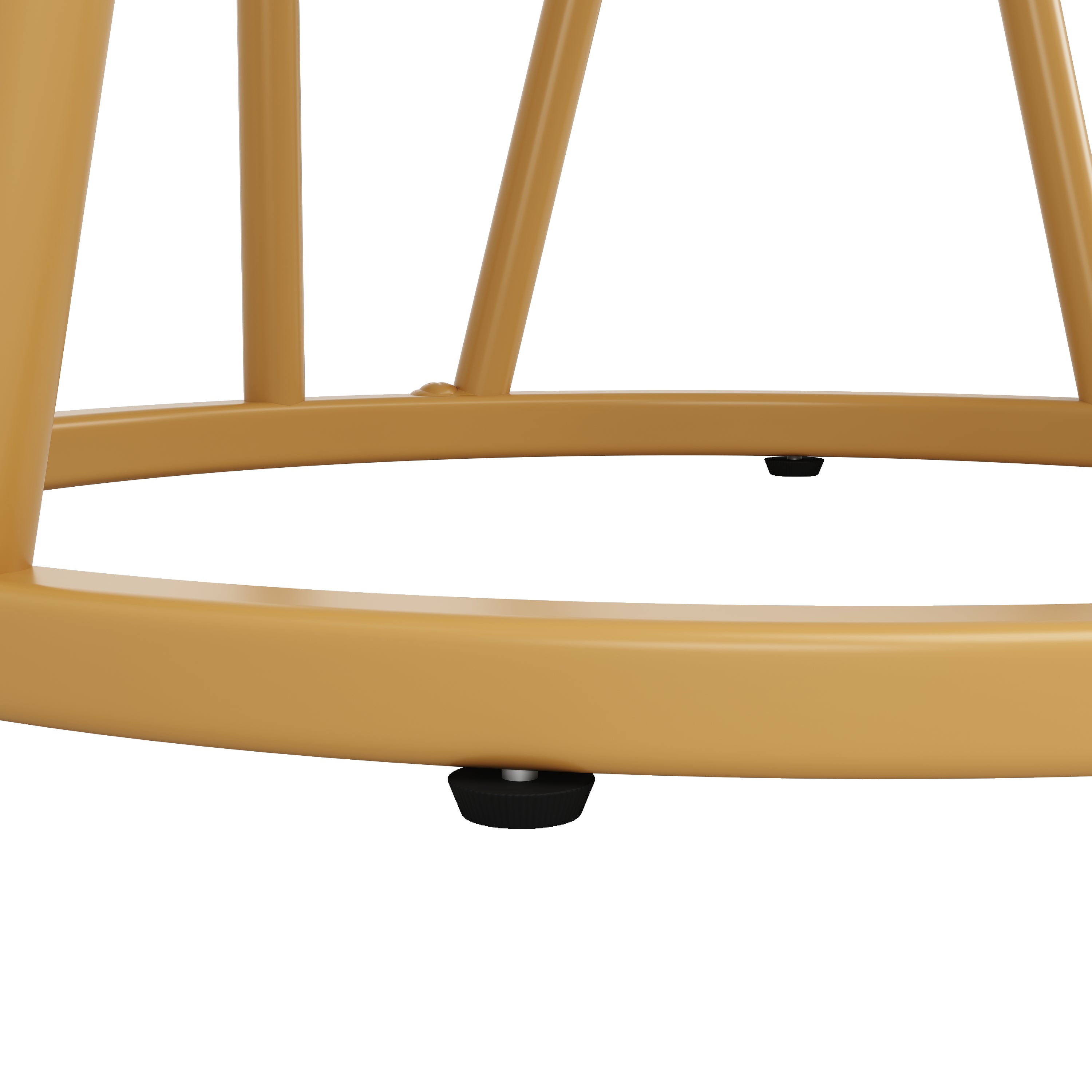 Round Dining Table 80cm 4-6 Seater Marbled MDF Gold Legs