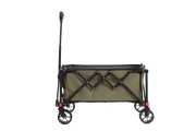 Folding Wagon Carts, all terrain wheels, heavy duty, adjustable handle, army green