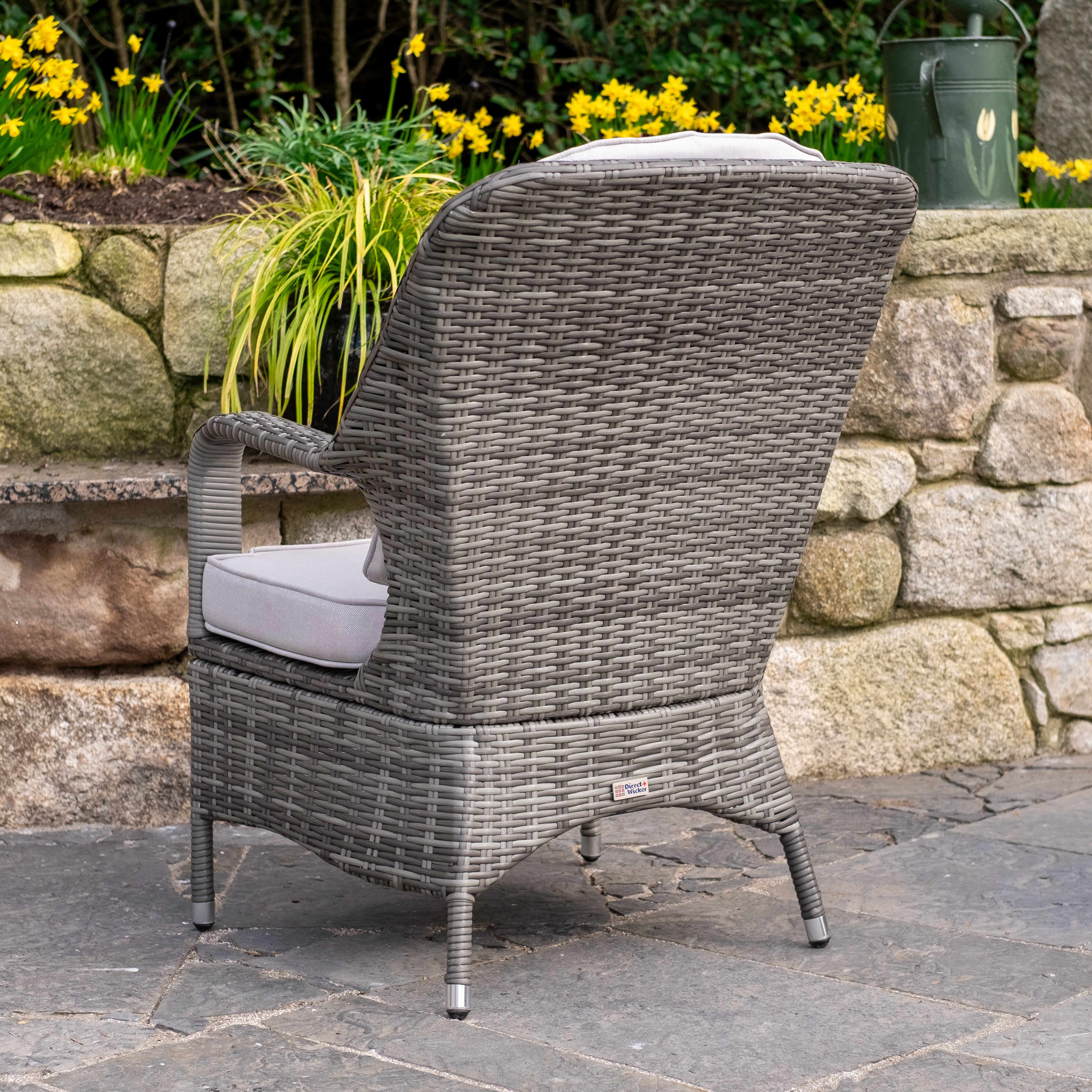 Parma - 4 Seater Set with 120cm Round Table (Grey)