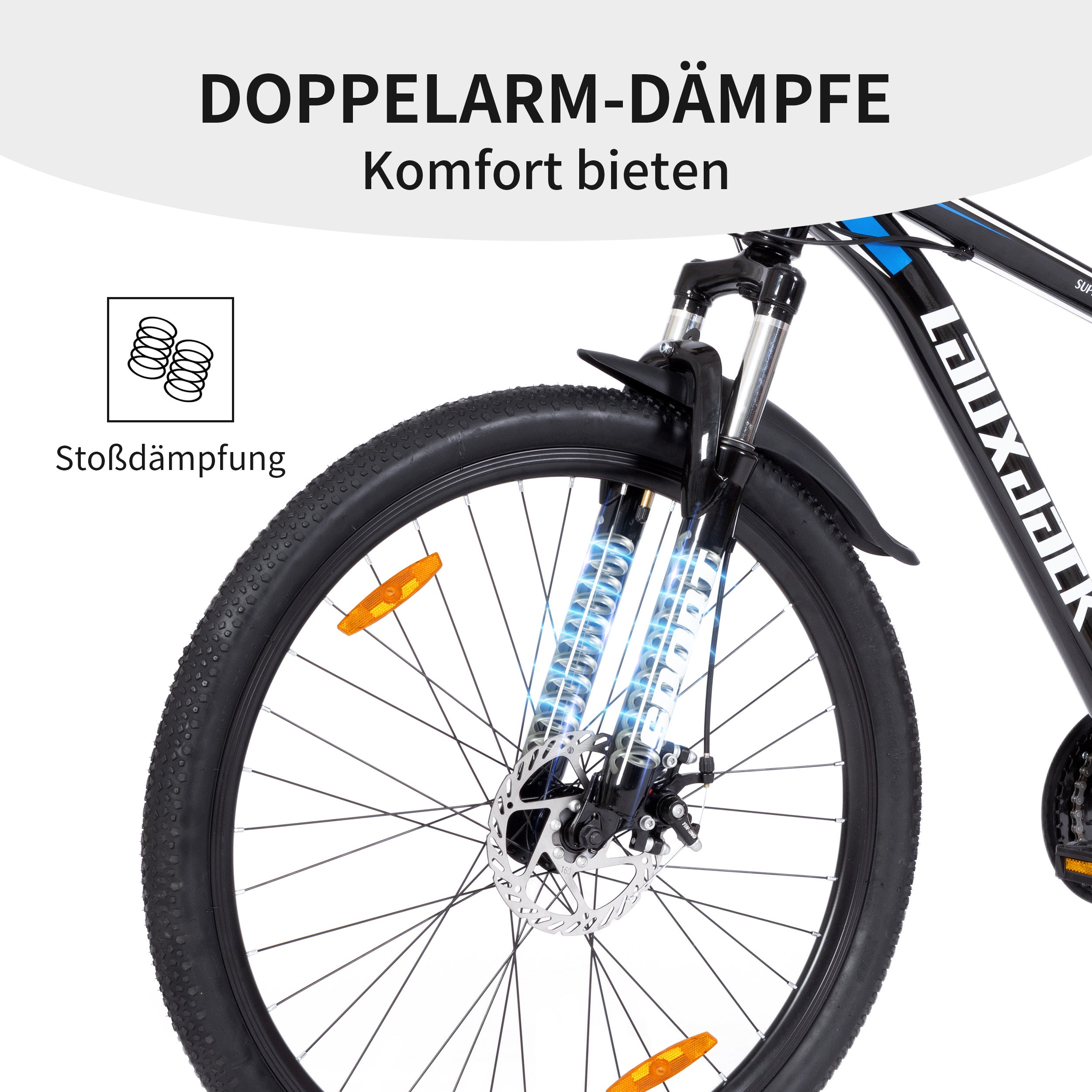 26-inch Hardtail Mountain Bike, 21-Speed Shimano Tourney with Disc Brakes, Steel