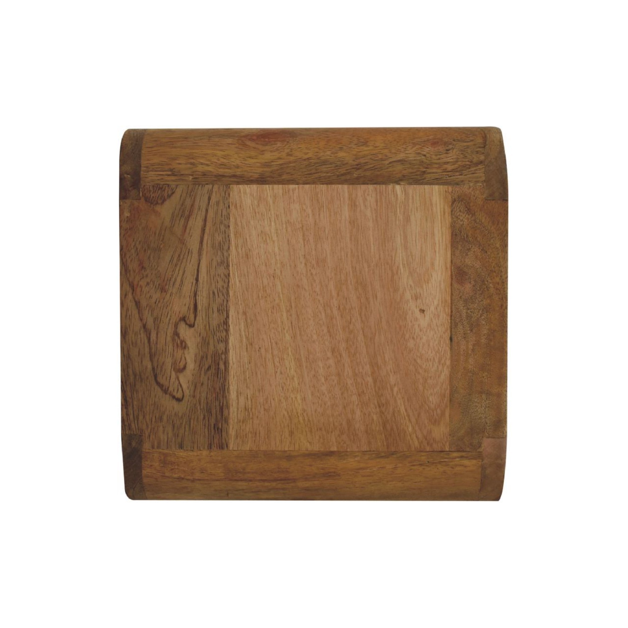 Floating Bedside Mini Curve, 2 Drawers, Solid Oak-ish Wood