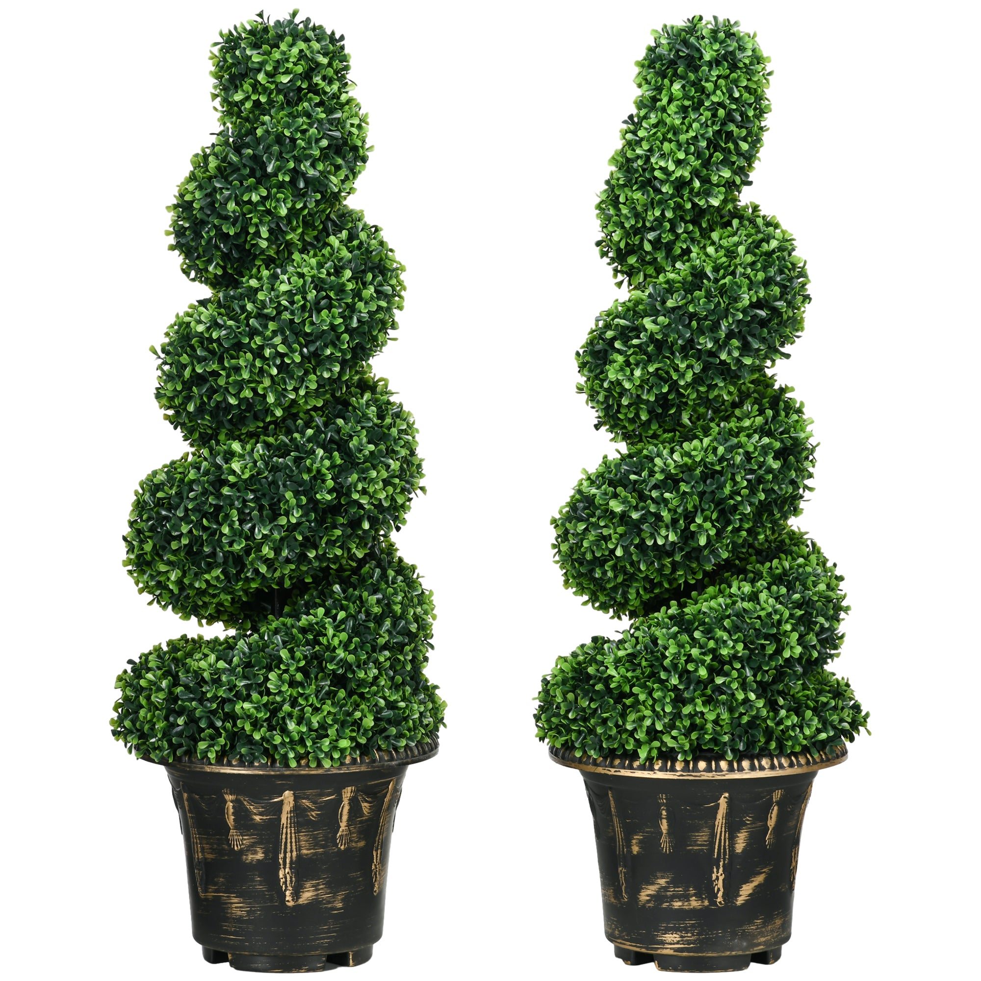 Artificial Plants, Boxwood Houseplant 90 cm UV-resistant, Green