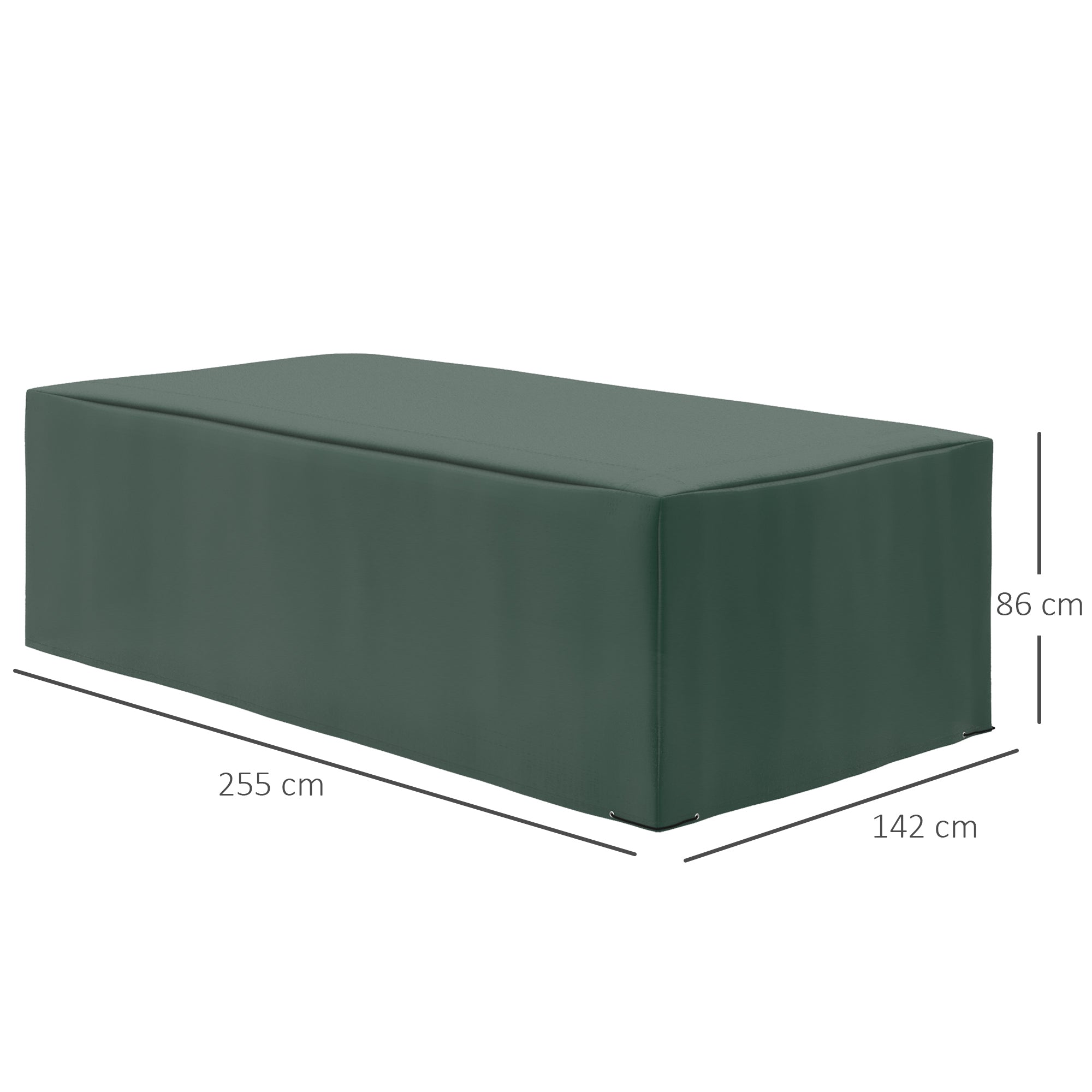 Rattan Furniture Protective Cover, 255x142cm Outdoor Water UV Resistant