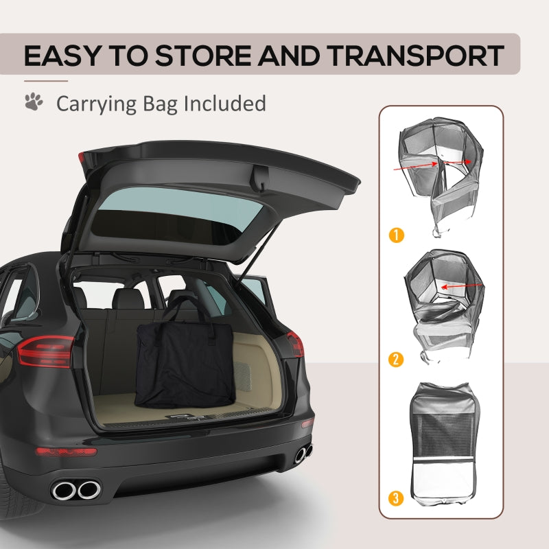 Portable Cat Dog Playpen, Pet Puppy Rabbit Guinea Pig Pen Run, Blue