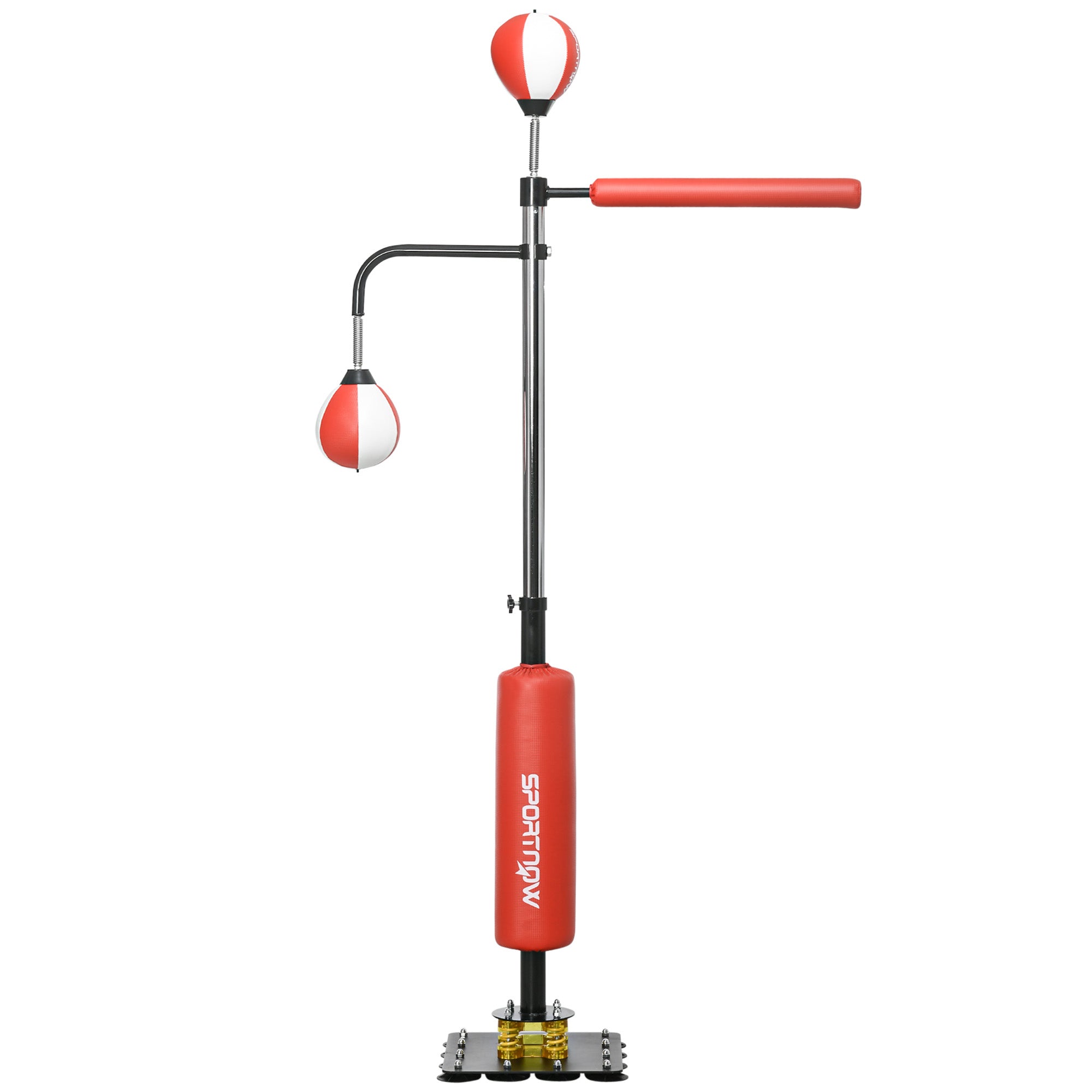 Standing Box, Punching Bag, Adjustable, 2 Speed Balls, Reflex Bar