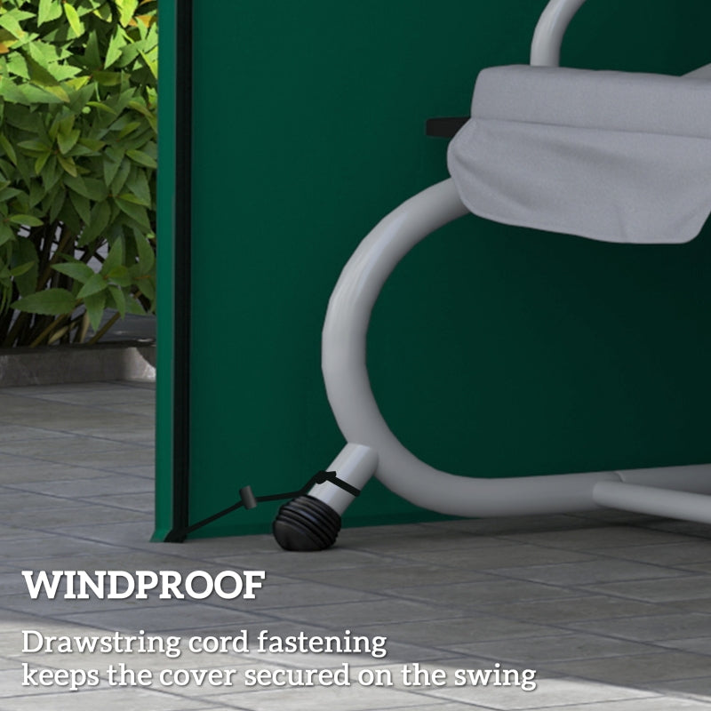 Three-Seater Swing Chair Protective Cover, 220 x 125cm, Green