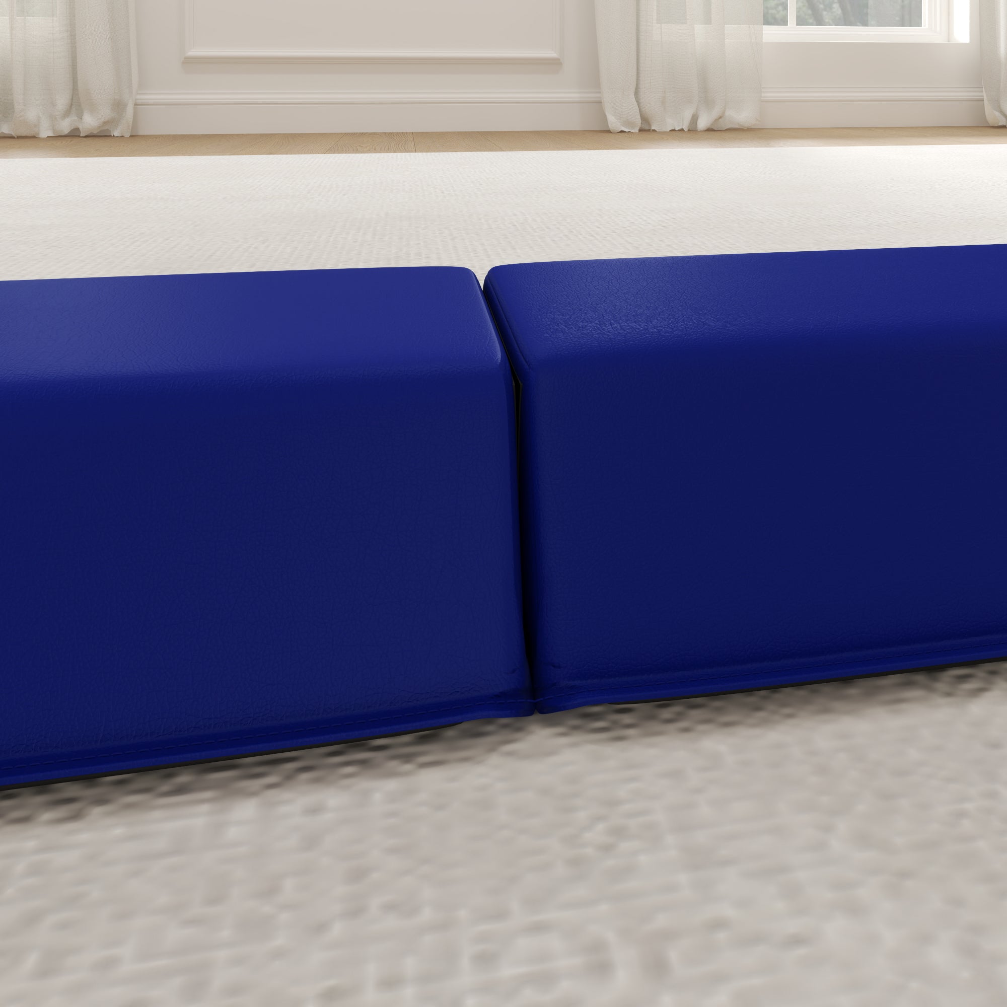 Balance Beam, Foldable Non-Slip, 236 cm, Blue