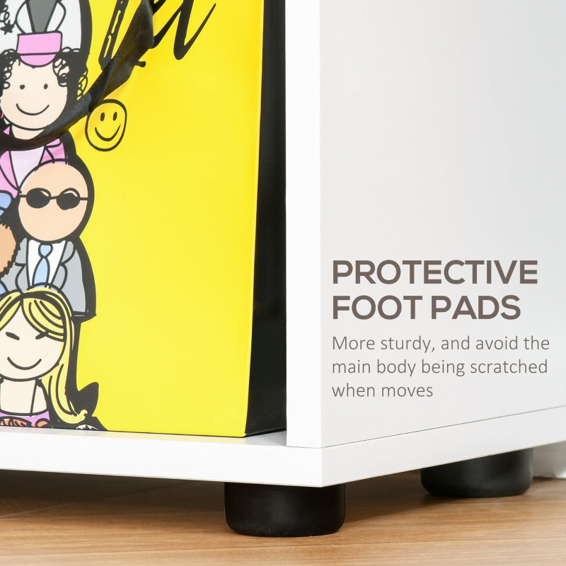 8-Cube Bookcase Tall Display Shelf Standing Storage Rack 70 x 24 x 178cm White