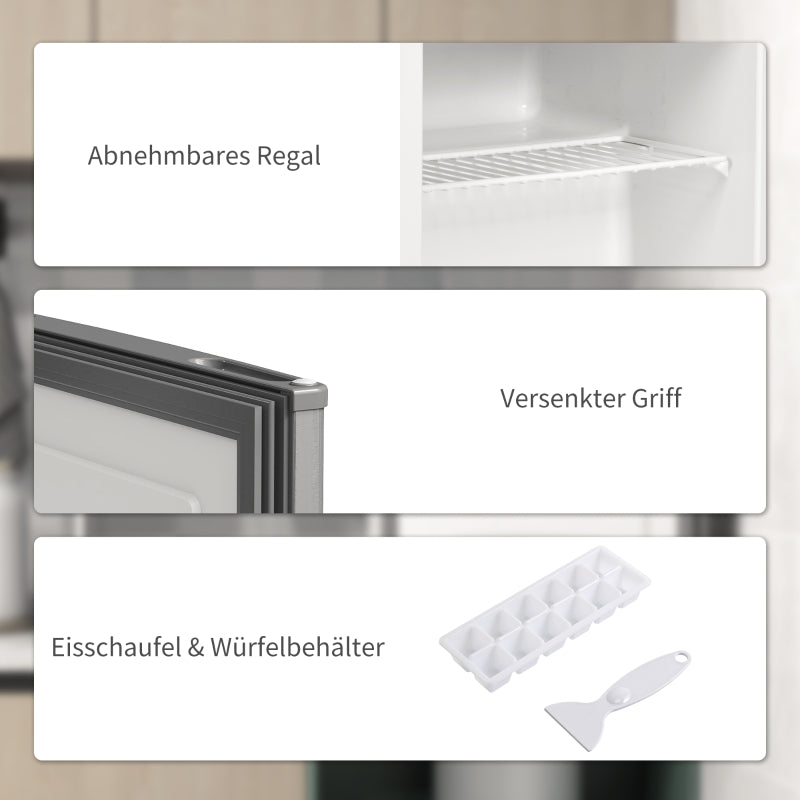 Mini Freezer Chest 35L Electric Freestanding 161W, Grey