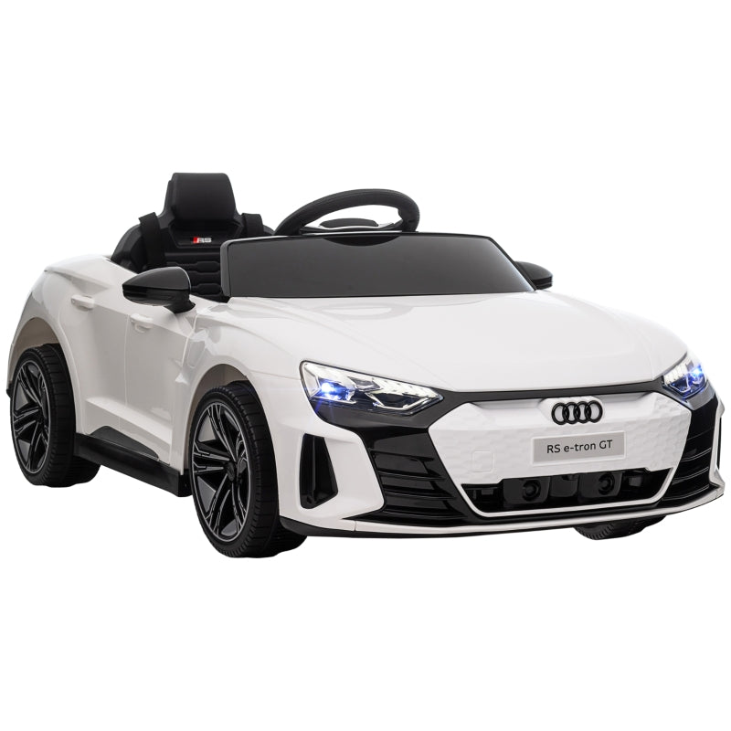 Audi RS e-tron GT Children's Electric Car with Remote Control and Music, White