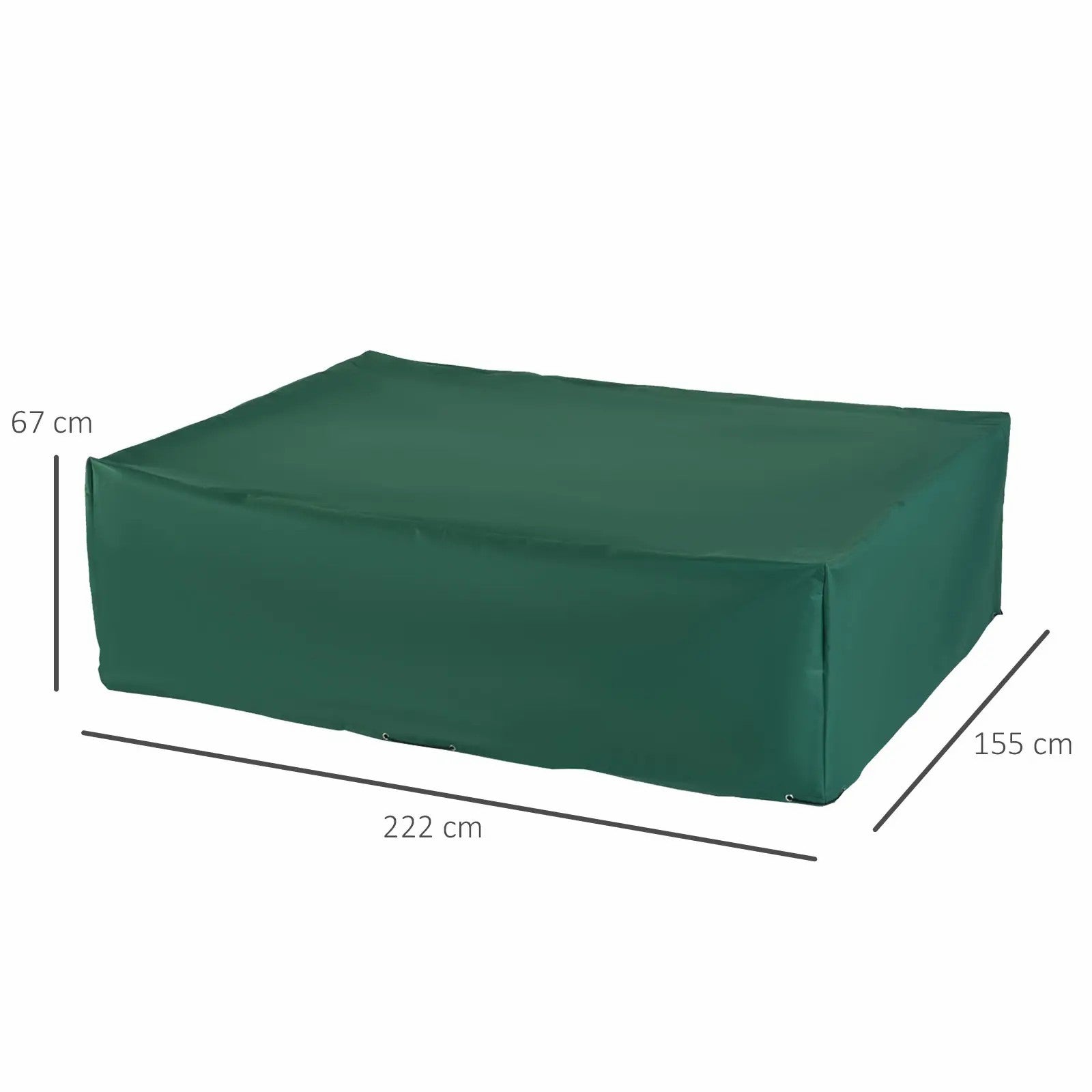 Garden Furniture Cover Waterproof Anti-UV Oxford Fabric Green