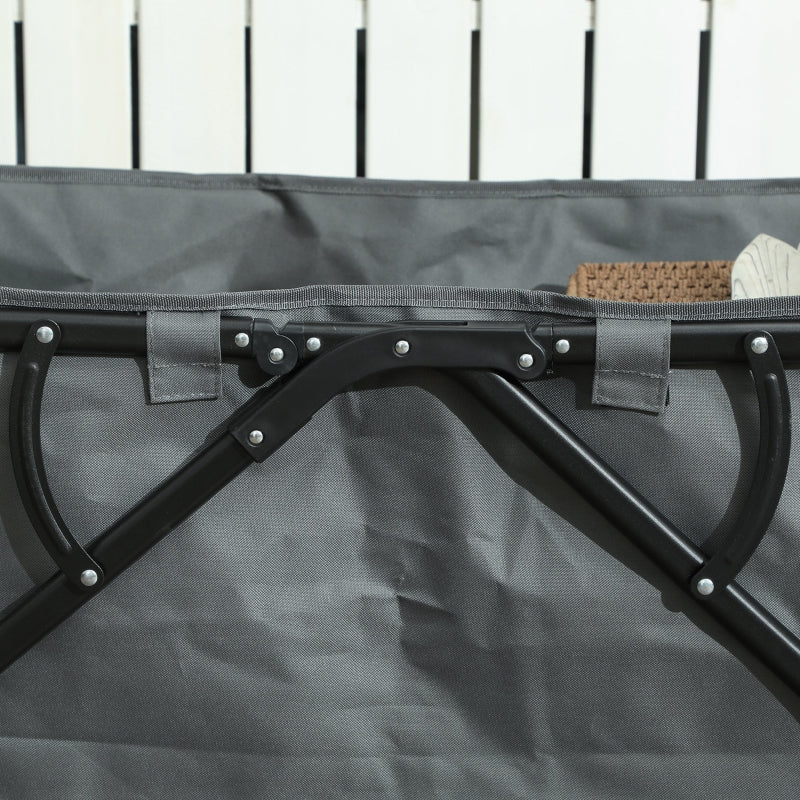 Garden Cart, Foldable 120 kg 160L, Dark Gray