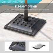 Parasol Base 9kg Stable & Weatherproof Polyester Resin Bronze