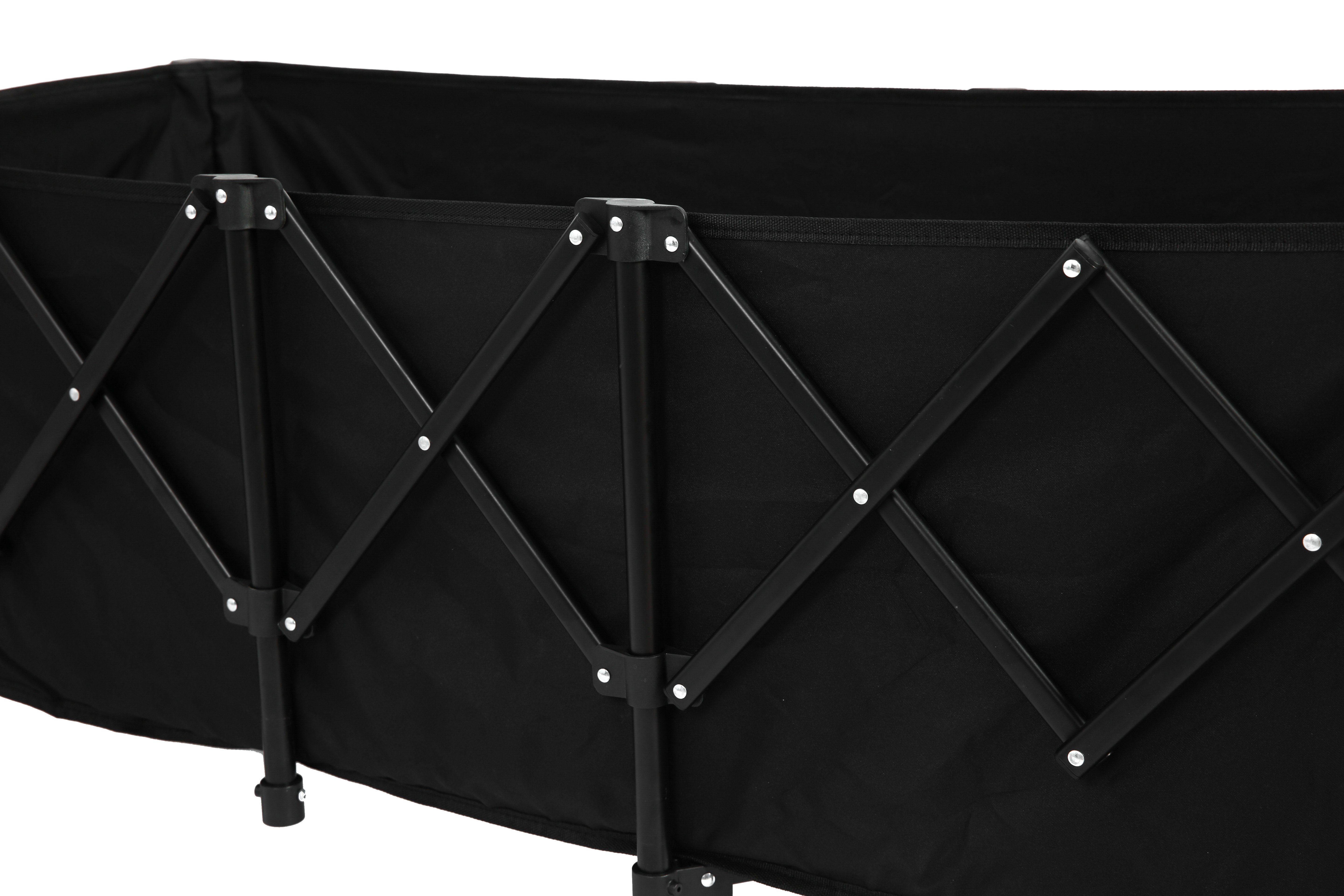 Foldable Extended Wagon, 220lbs Capacity, 300L, All-Terrain Wheels, Black