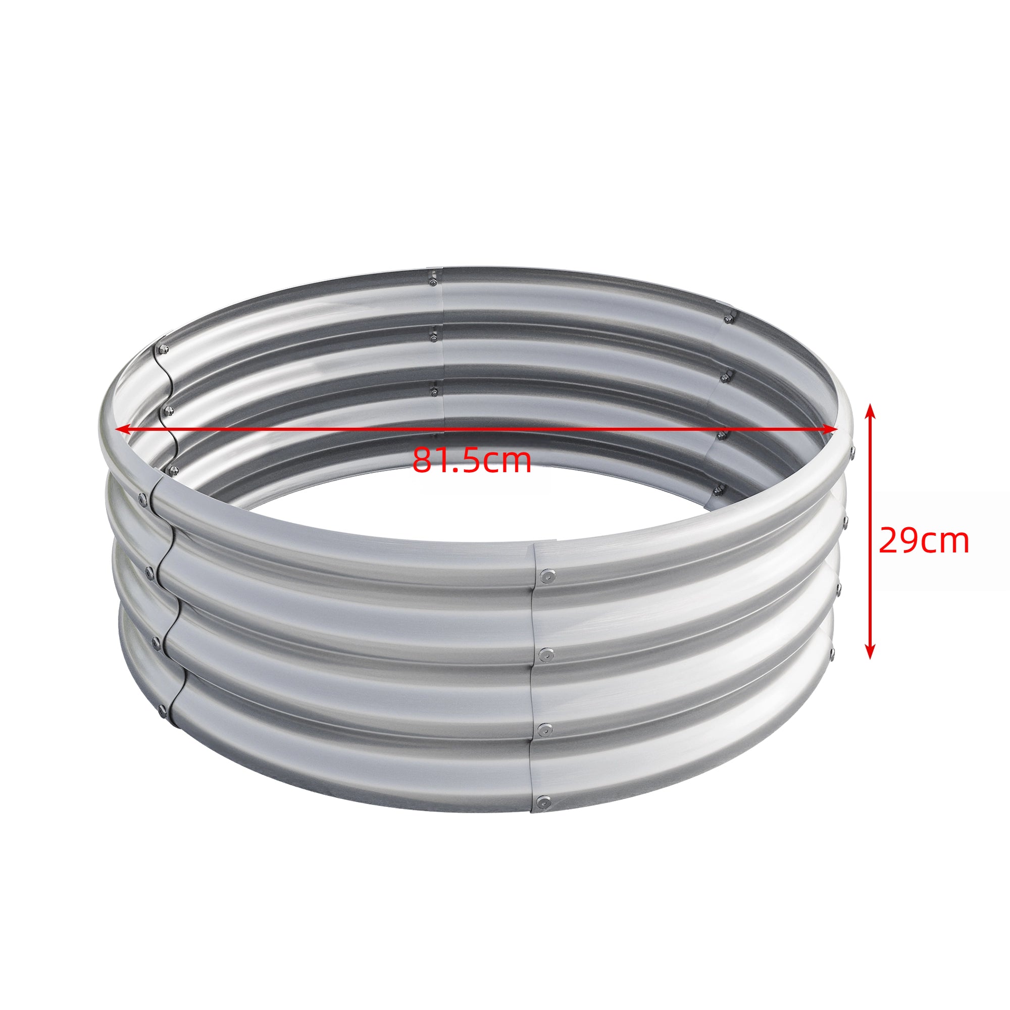 Raised Garden Bed, Horticulture Vegetables Flowers, Silver