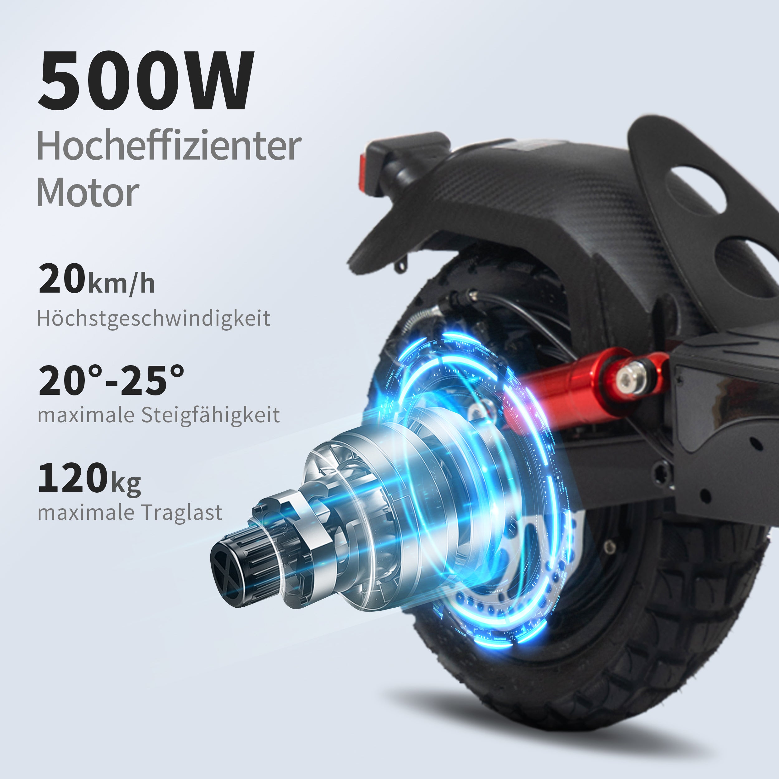 10-Inch E-Scooter with ABE, 60km Range, 500W, Foldable, Road Approved