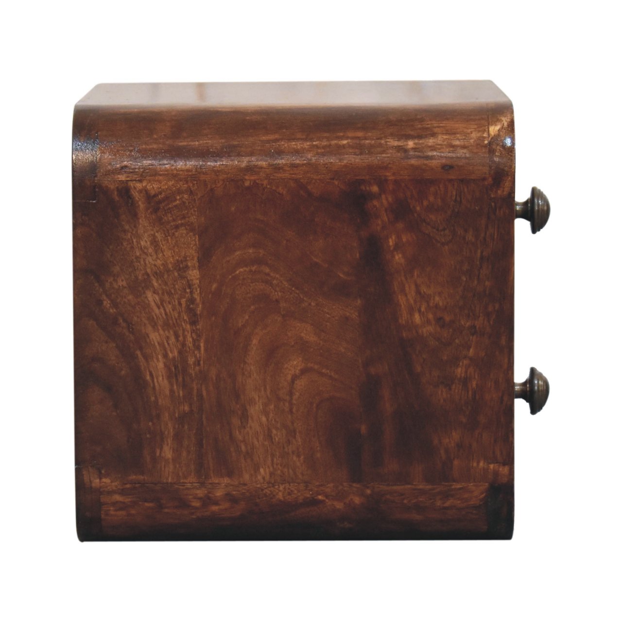 Mini Curved Wall Mounted Bedside - California Walnut